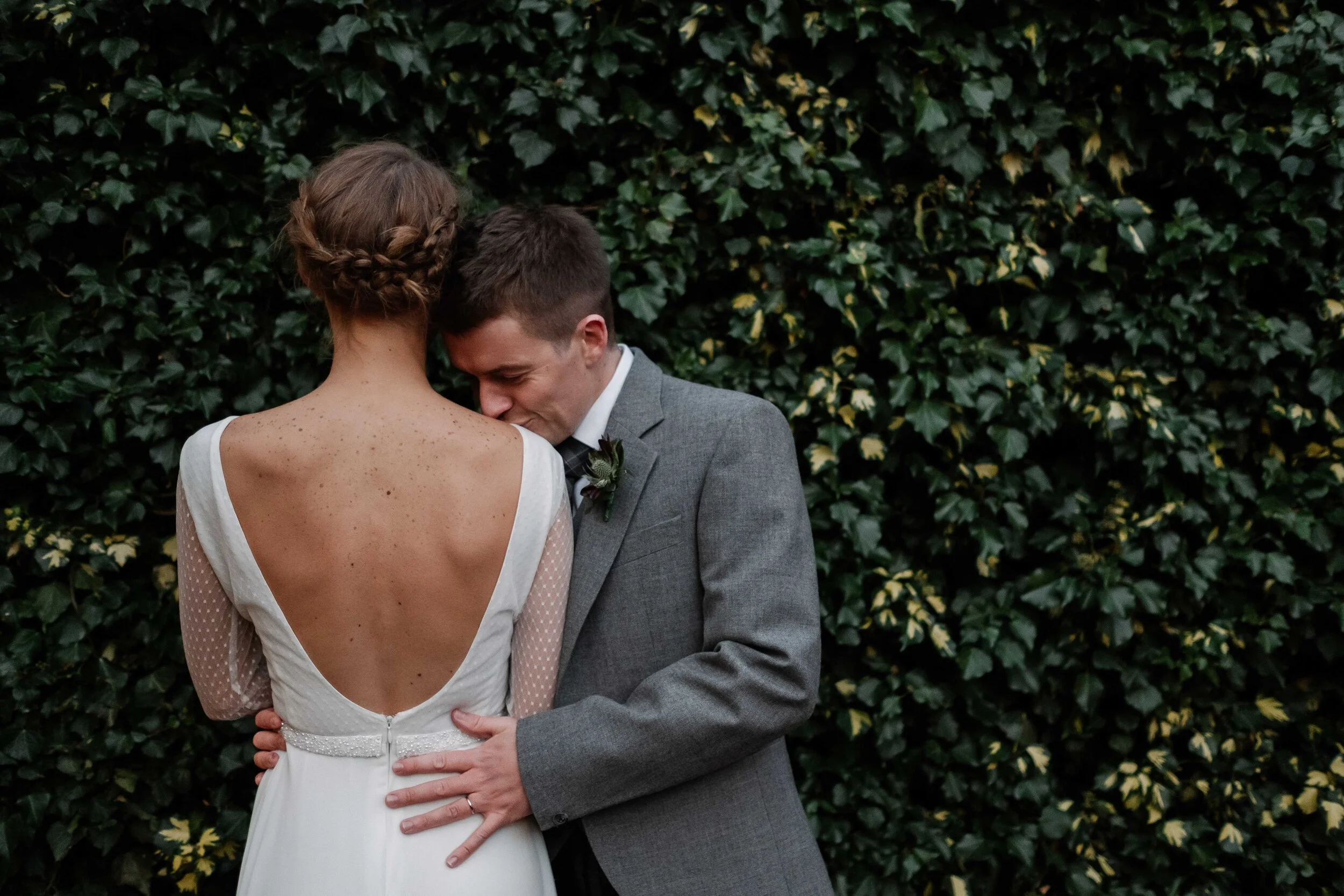 Forgans Winter Wedding with a Handmade Wedding Dress From Vietnam