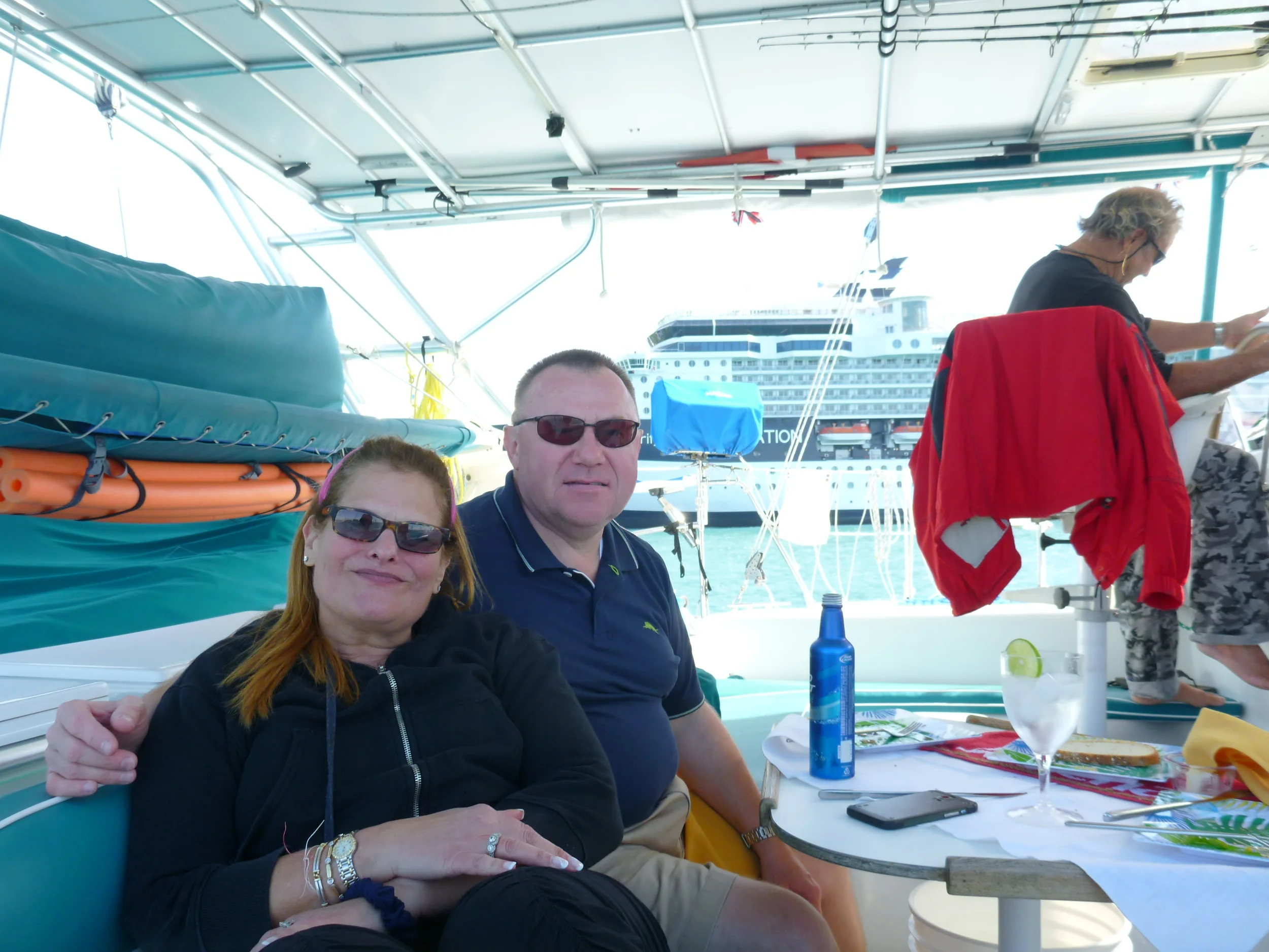 Great day of Sailing with Rich & Dana