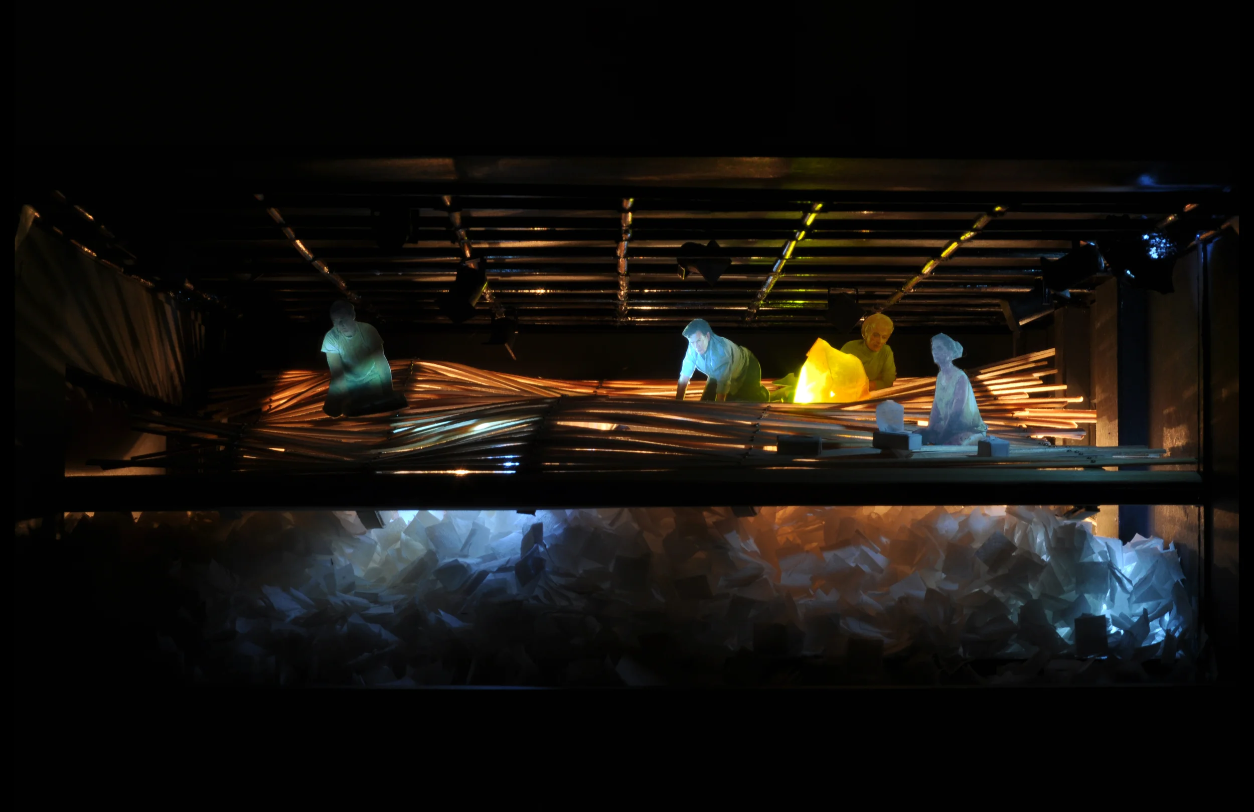   CRAVE  by Sarah Kane 1:25 scale model Shubert Theater NYU_2009 