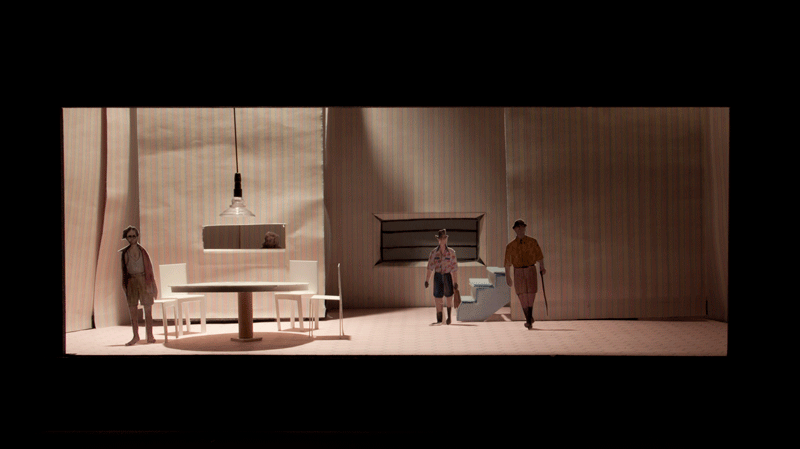   THE BIRTHDAY PARTY  by Harold Pinter 1:25 scale model NY Theater Workshop_2010 