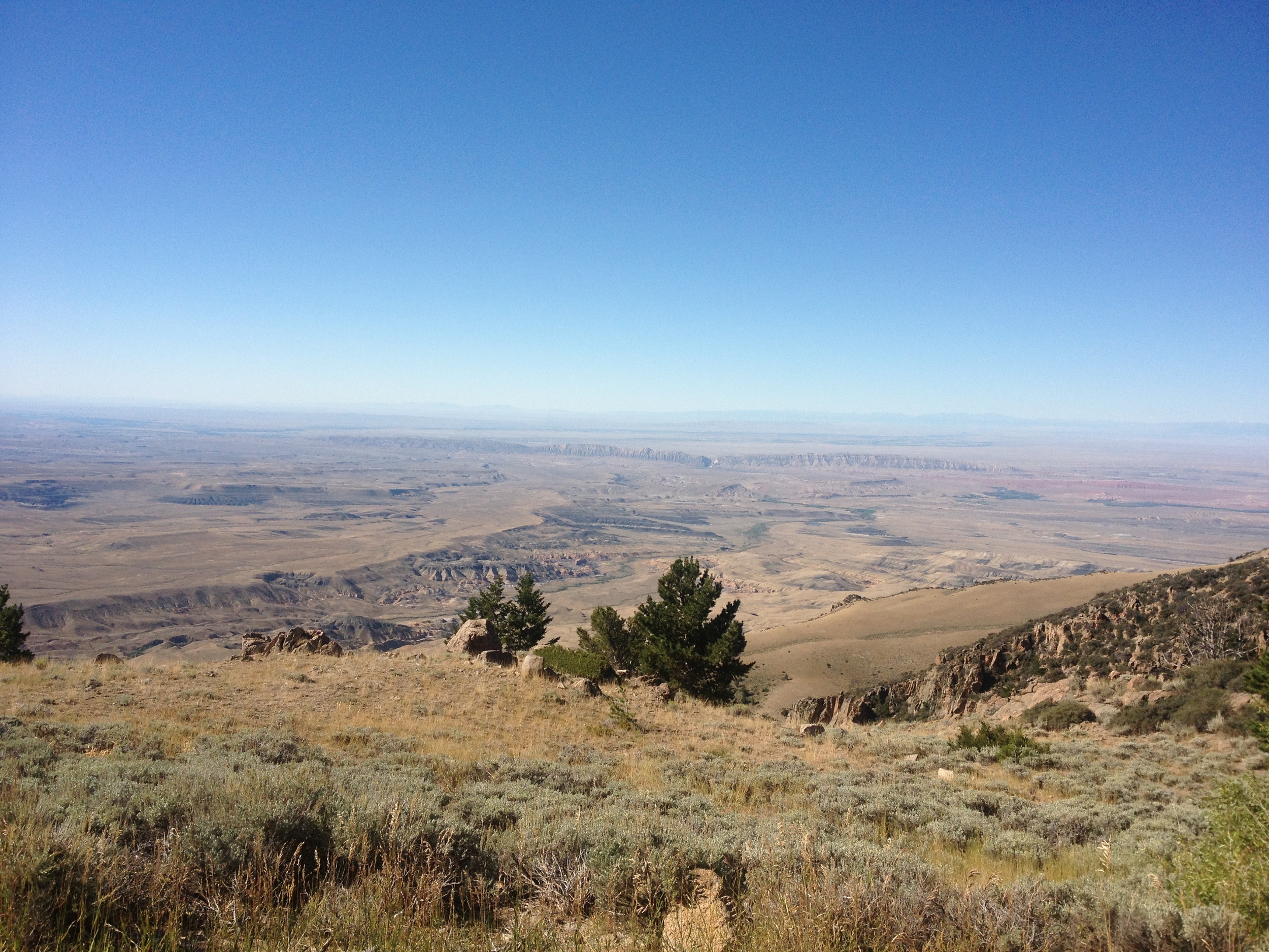 View going up Bighorn Pass