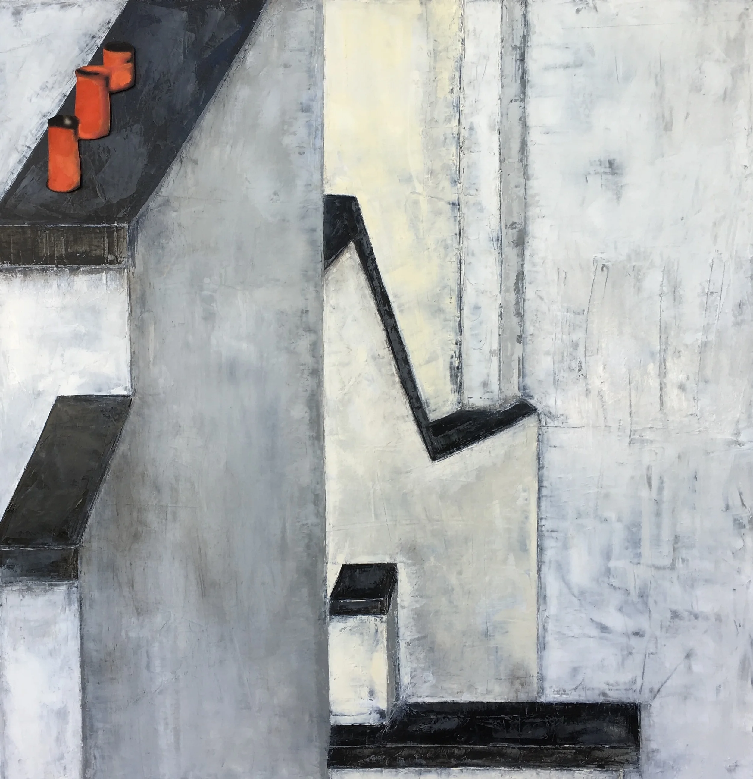 Paris Rooftop, 36" x 36" | oil on canvas