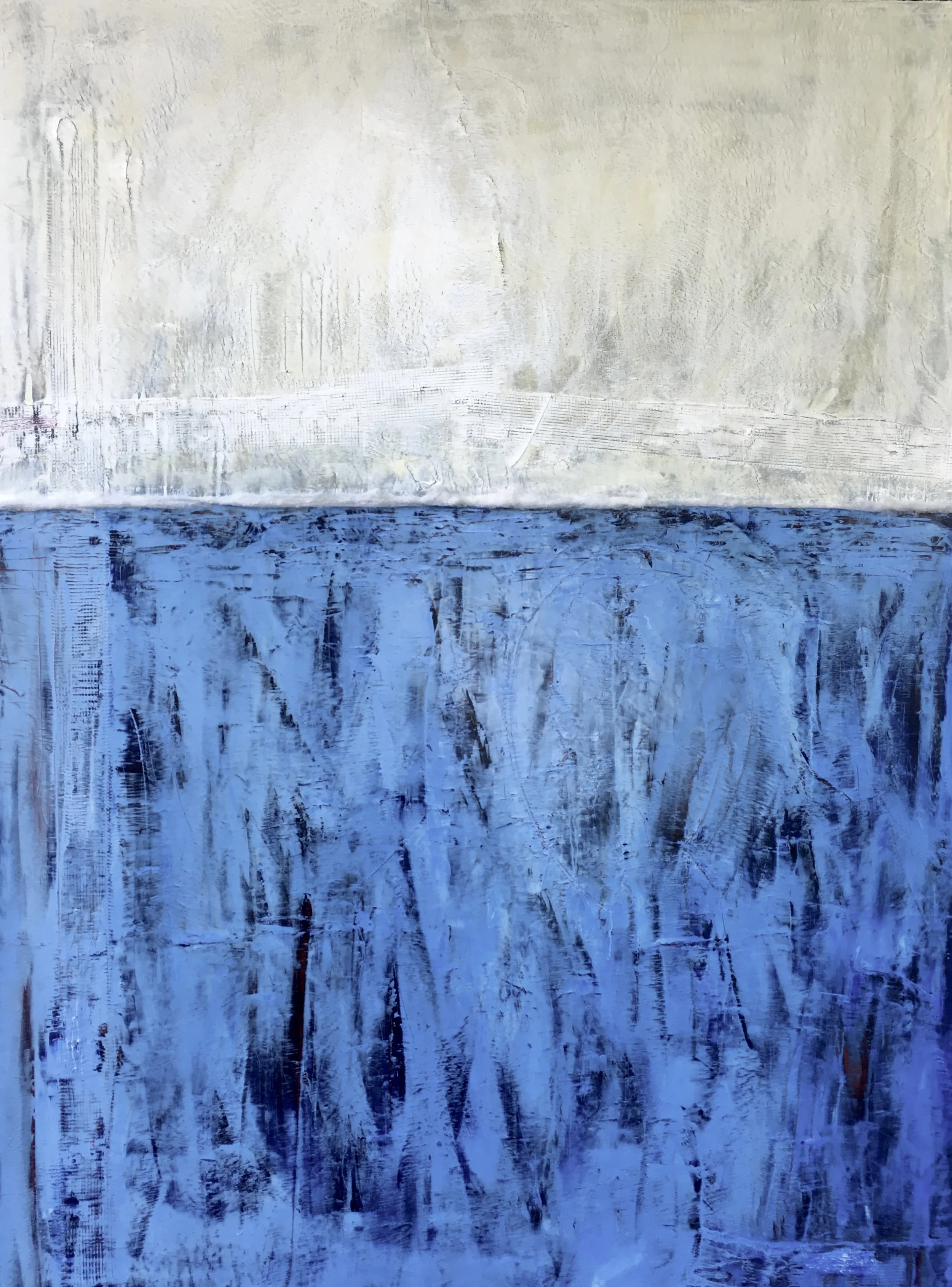 The Disappearing Antarctic Ice Shelf, 36"x 48" | oil on canvas