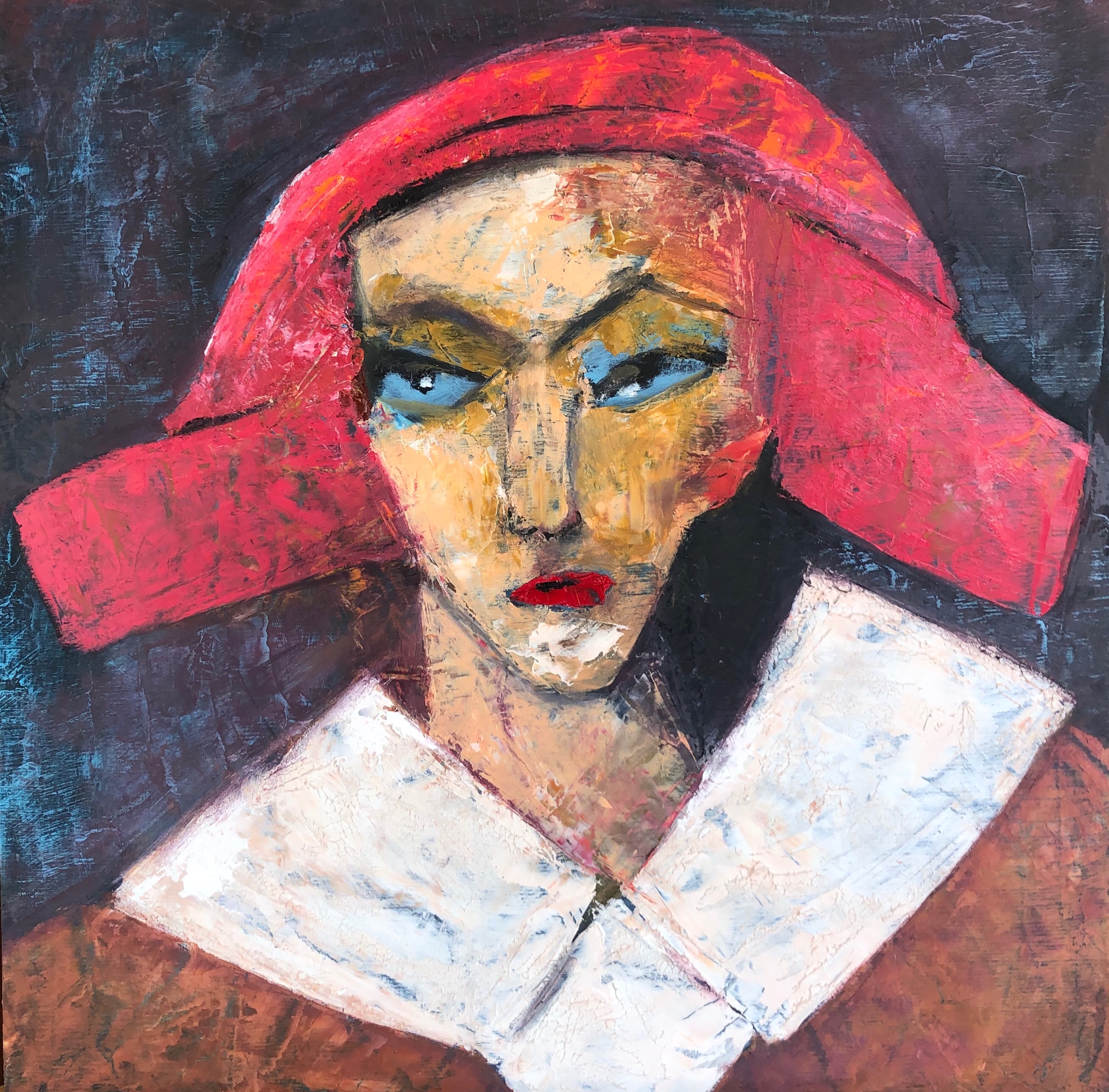Ms. Mahone (Inspired by Halifax Art Museum), 20”x 20” | oil on wood