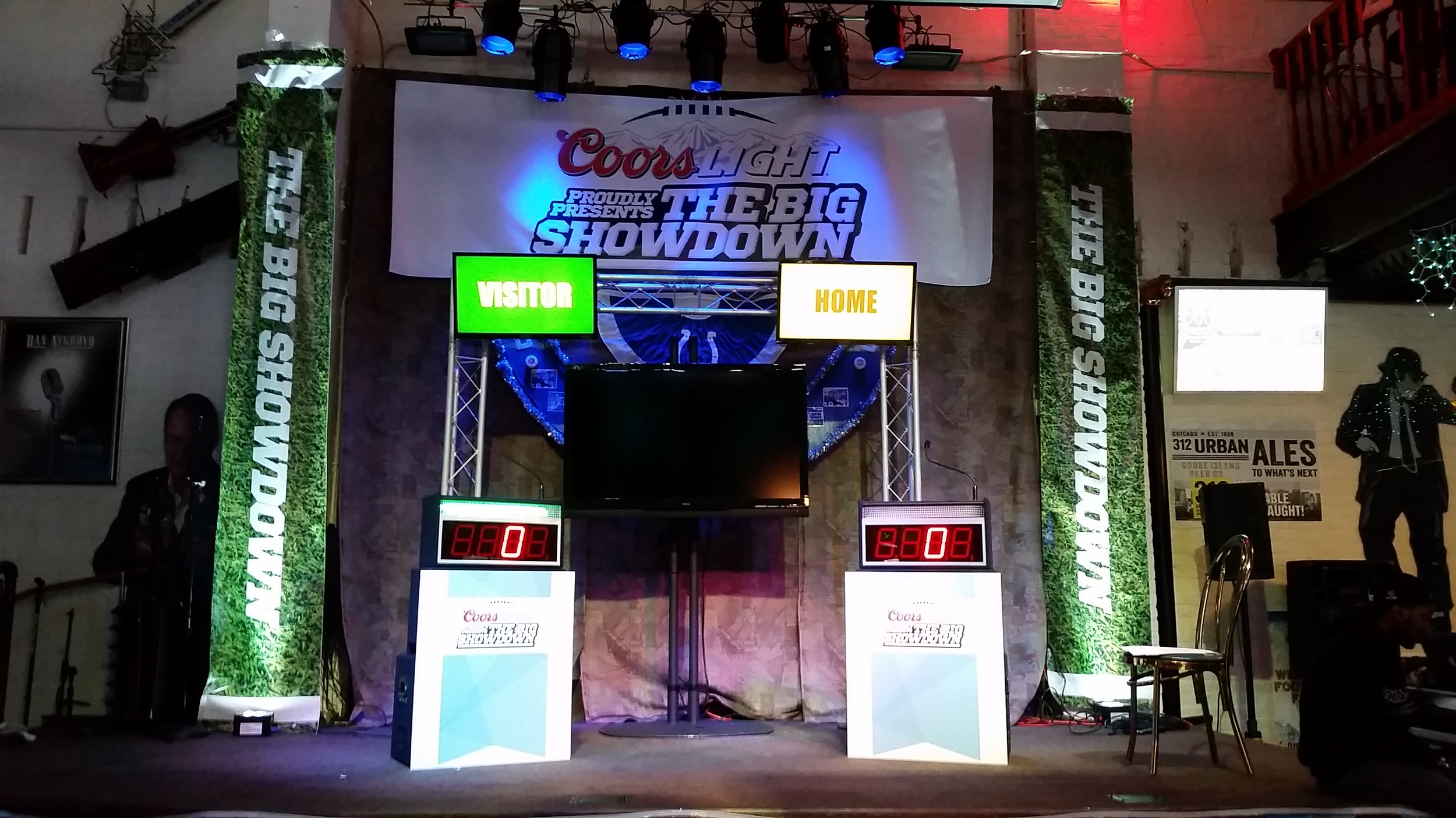 Recently, Coors Light had us provide game show equipment and lighting for a commercial shoot!