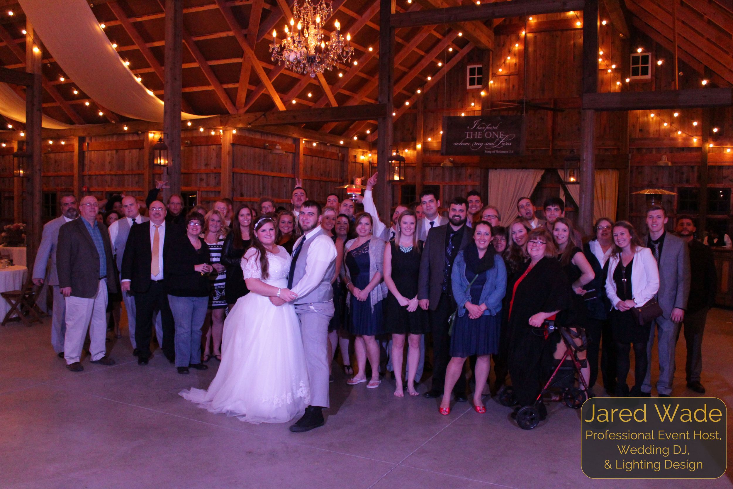 Kati & Cody Deckard Nice shot #ProfessionalEventHost #EndOfNightShot Indianapolis Wedding DJ and Professional Event Host Jared Wade