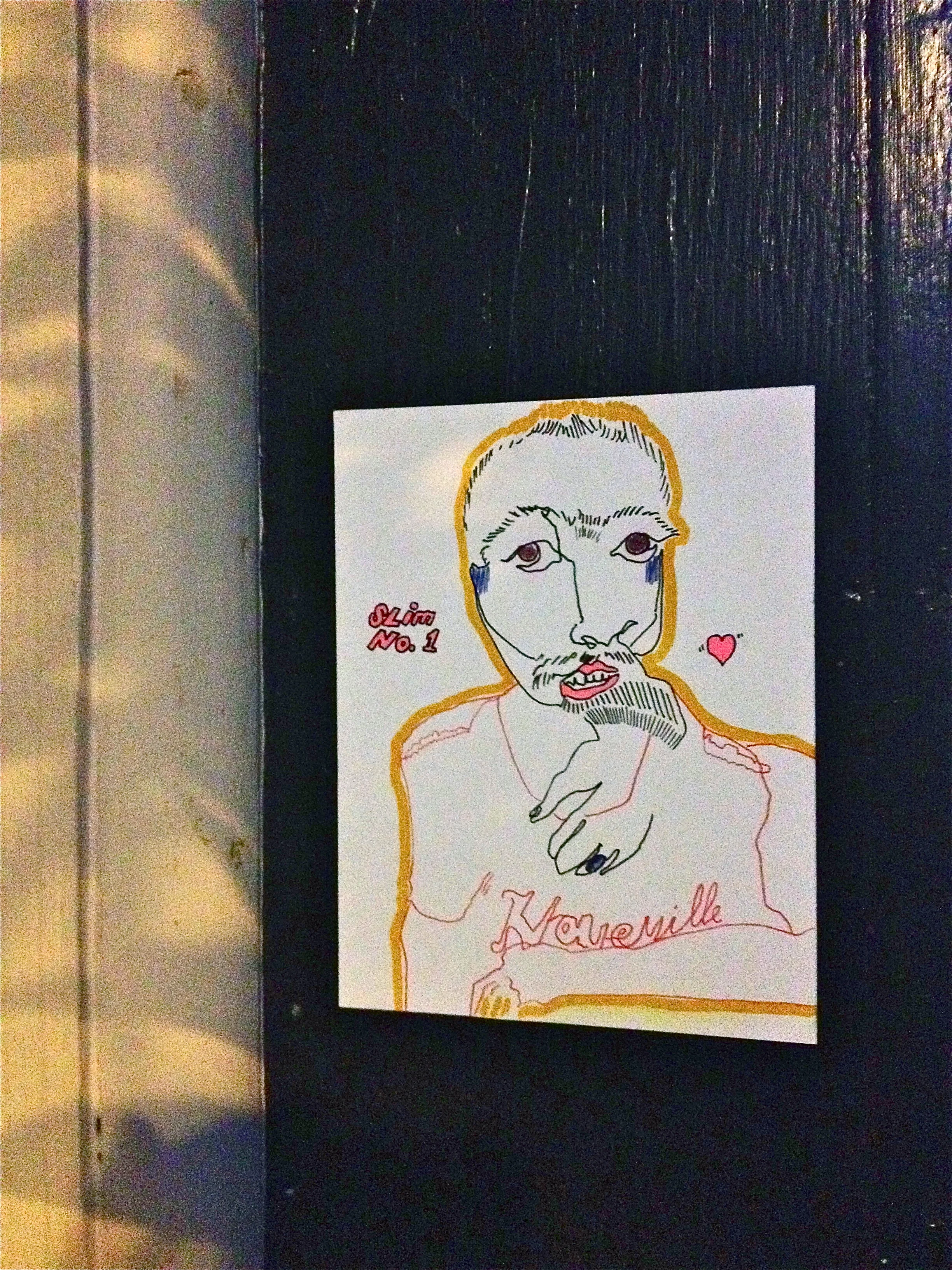   Slim No. 1       Pen on paper   6" x 4"    2012  &nbsp; 