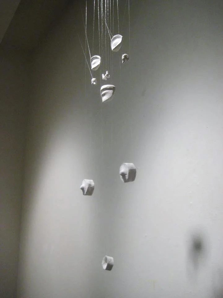 Orifices hydrostone and string 44" x 16" x 2" 2011