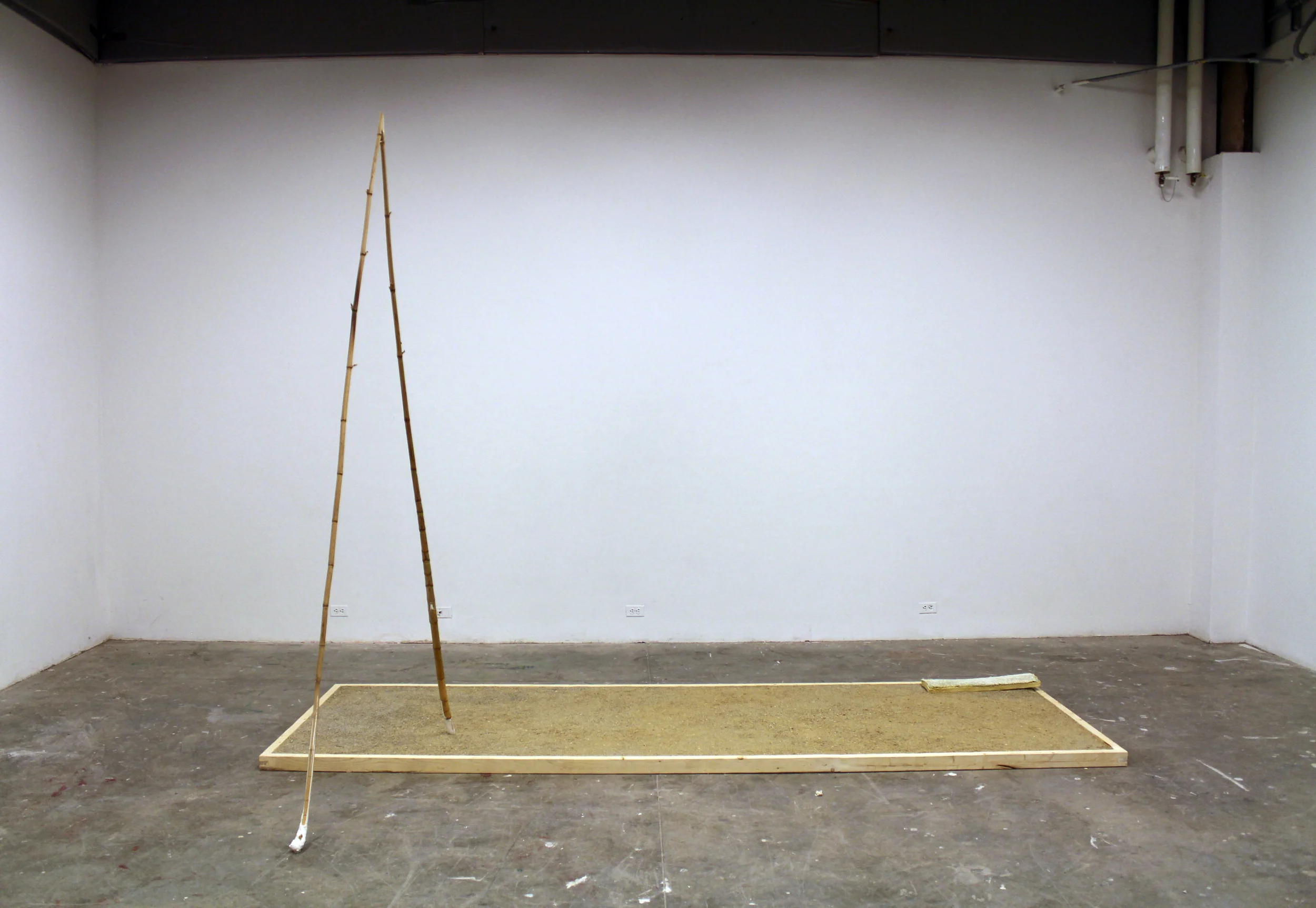   Garden   wood, sand, gravel, bamboo, plaster, foam, AstroTurf&nbsp;  9' x 7' x 3'&nbsp;  2014 
