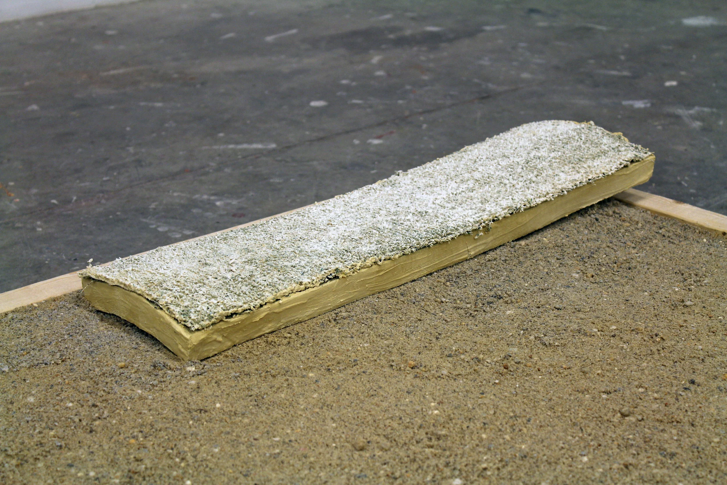   Garden (detail)   wood, sand, gravel, bamboo, plaster, foam, AstroTurf&nbsp;  9' x 7' x 3'&nbsp;  2014 