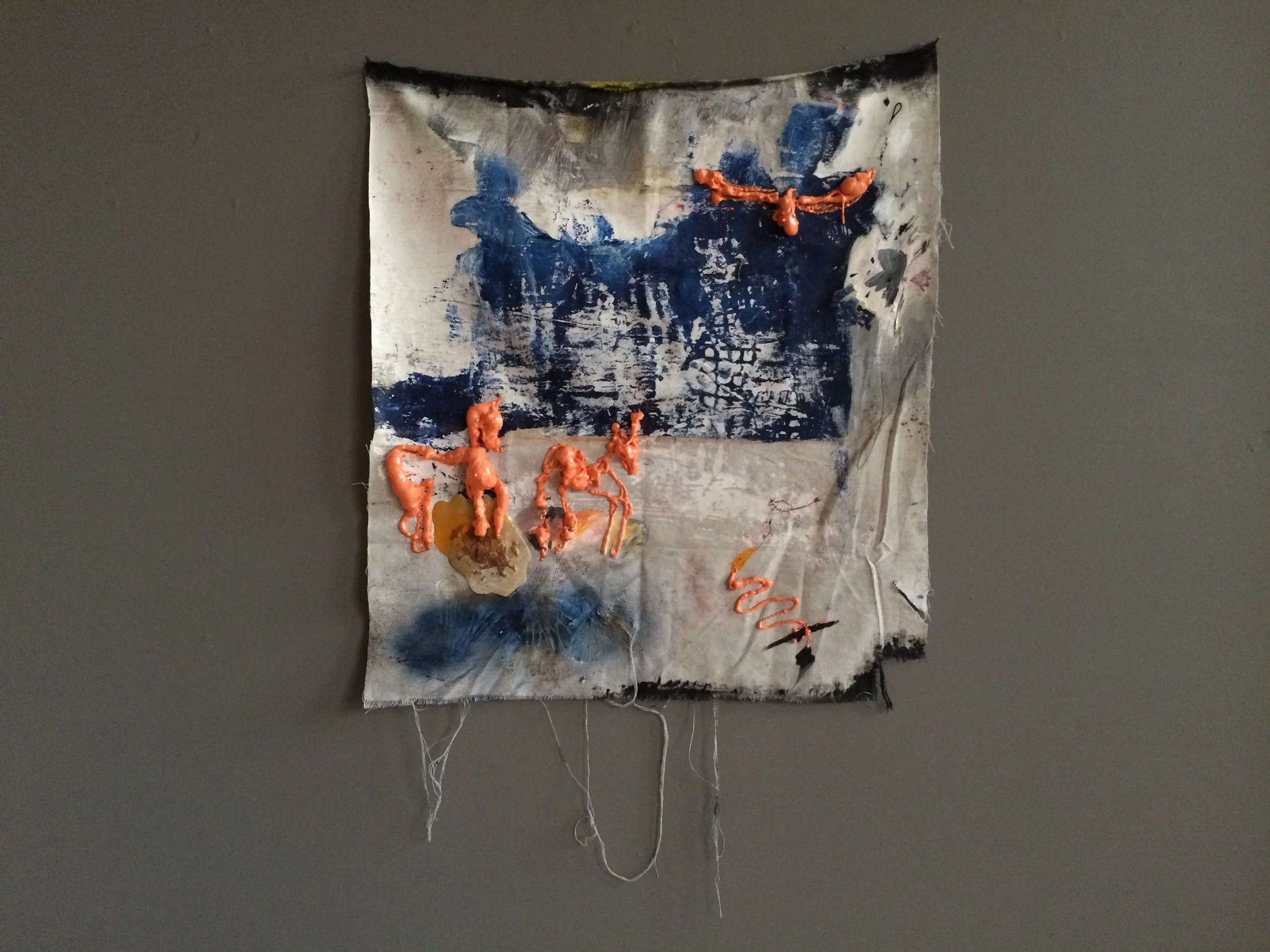   Desert   spray foam, oil paint on canvas  4' x 3.5'  2015 