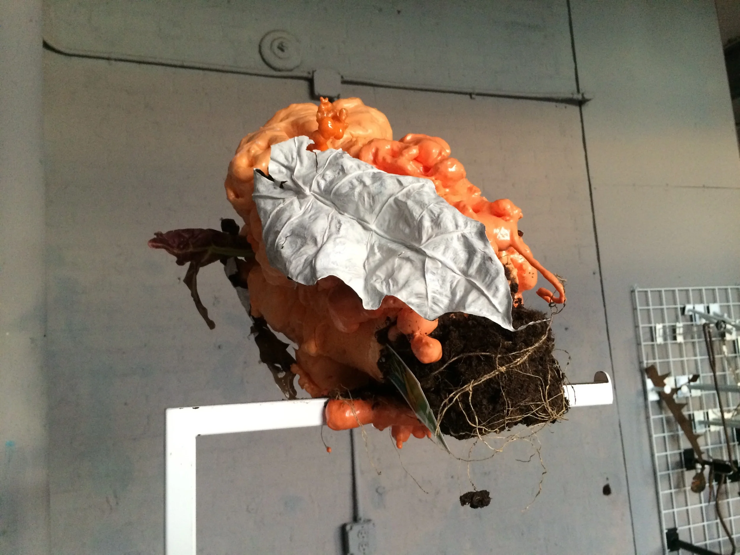   Nightlight   foam, plant, metal&nbsp;  7' x 2' x 1'  2015 