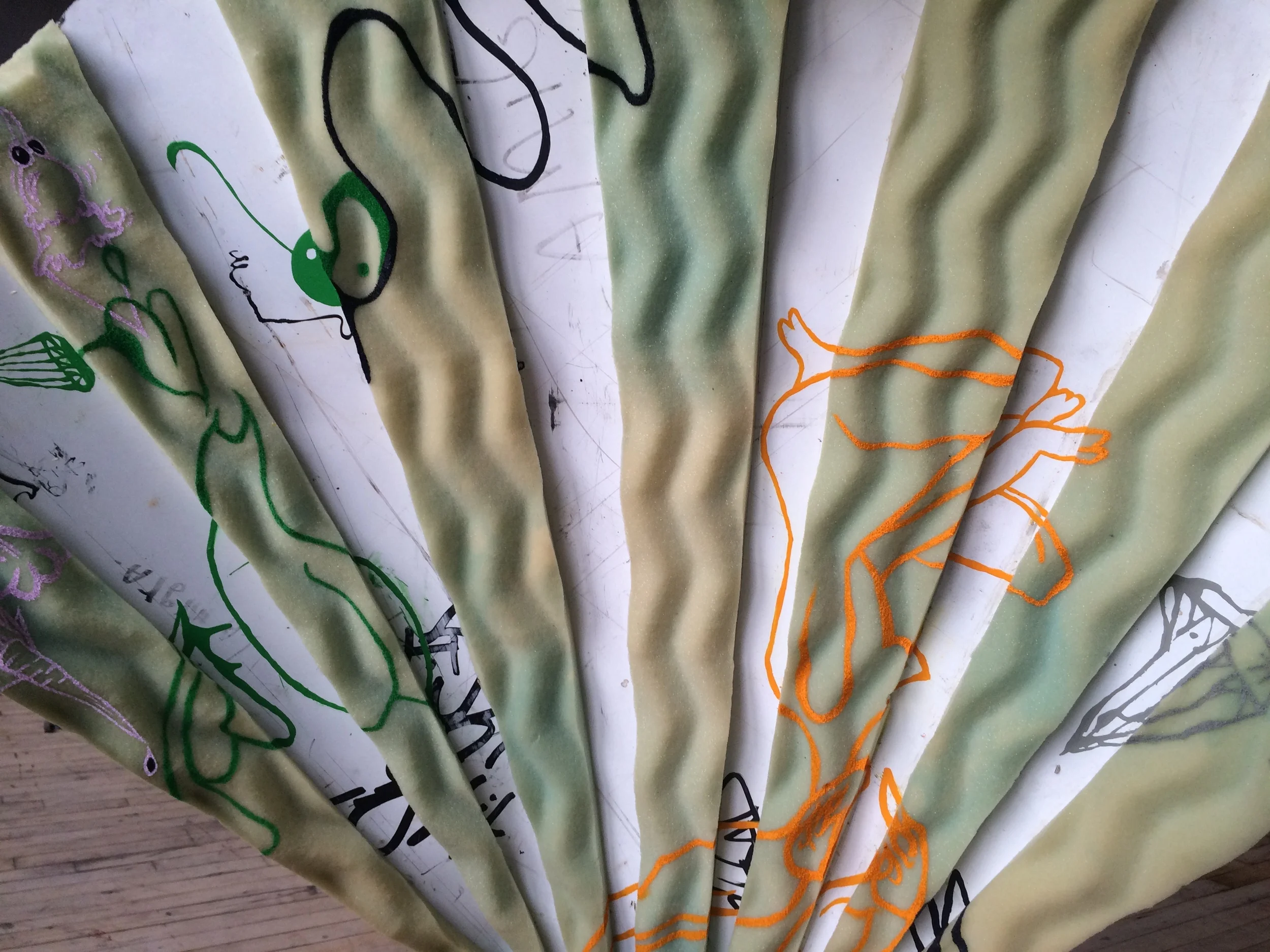   Weather So Good (Botticelli) ( detail)  foam, fiberglass, plastic, steel, latex paint  5' x 5' x 8'  2015 