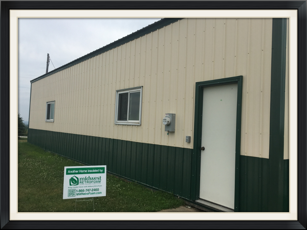Metal pole buildings with plywood or some other interior sheathing can be insulated to increase efficiency and keep out rodents and pests. 1 day is all it takes! 