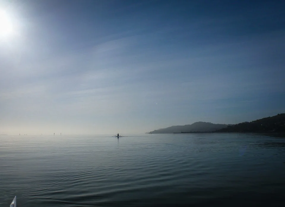 Sunday, March 24, 8:30 a.m. Lucy and me making ripples with our needle-nosed shells.