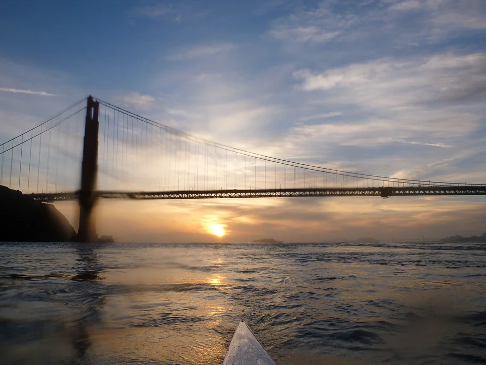Saturday, April 13, 6:50 a.m. and a mile out the Golden Gate.