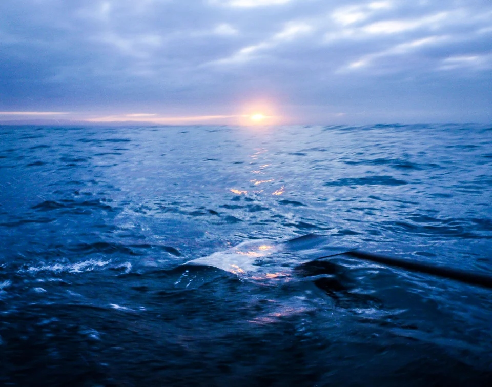 7:00 a.m. sunrise during the 2014 Monterey Crossing, Sept. 27