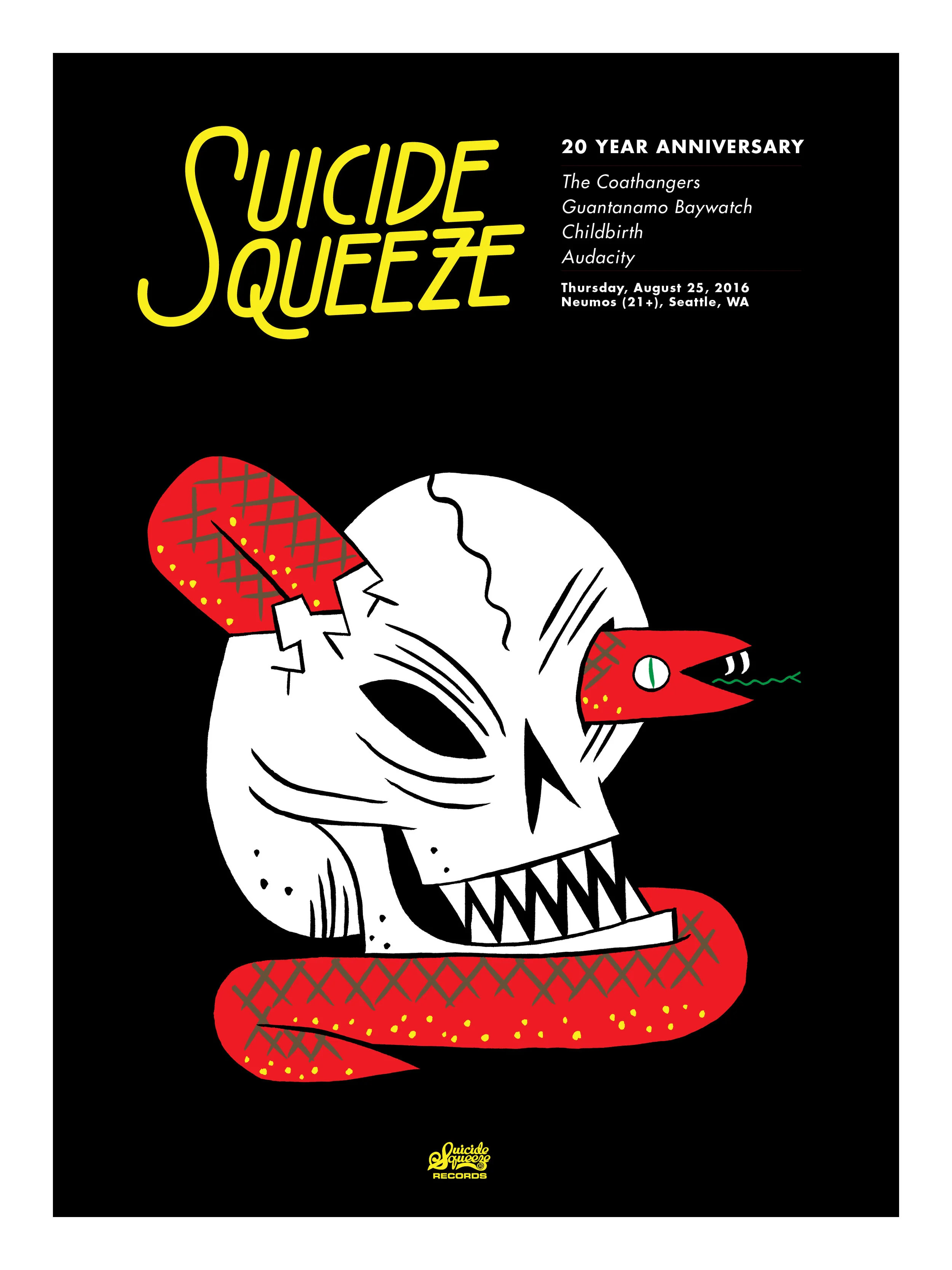 Screen printed poster for first night