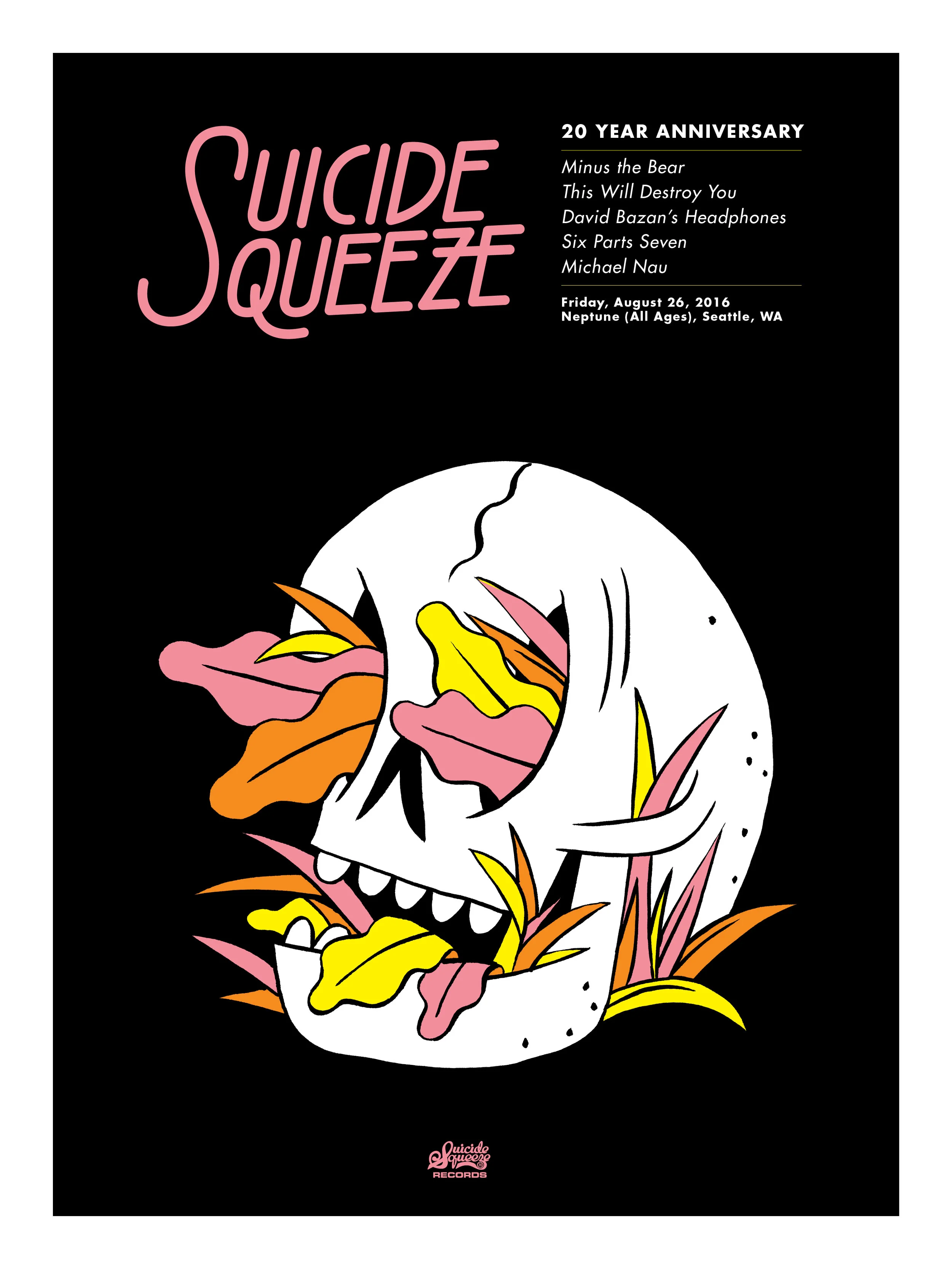 Screen printed poster for second night