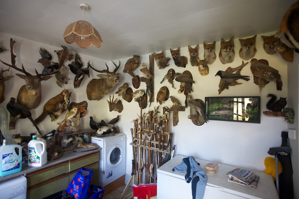 Mark's back room is full of past projects
