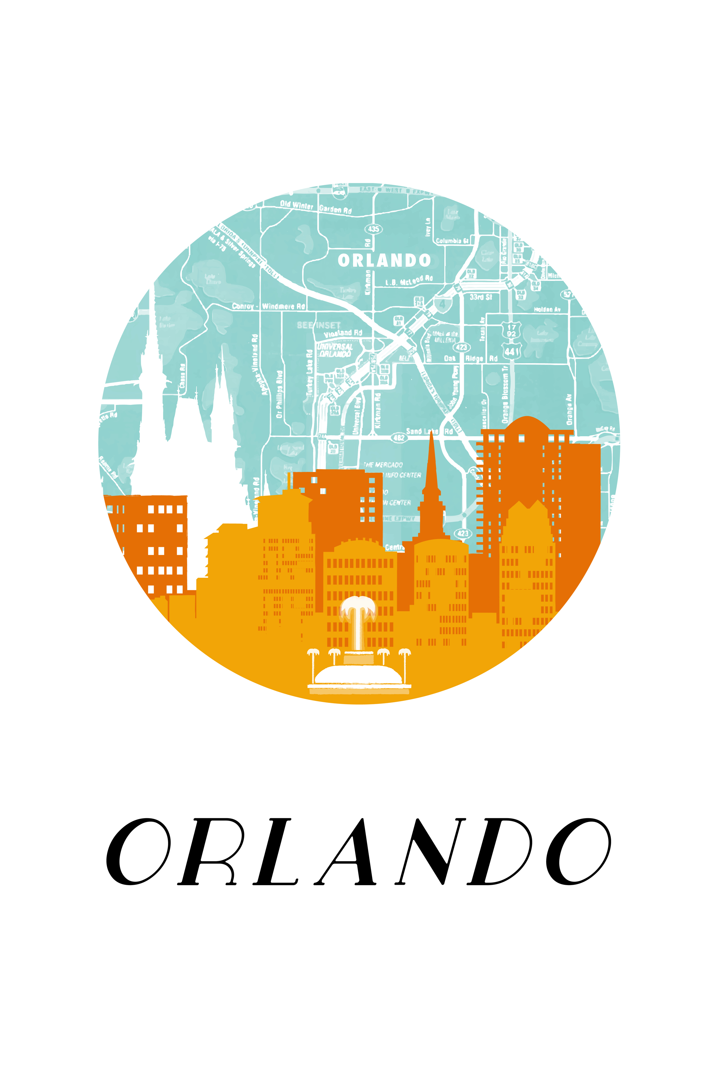Orlando - Travel Poster