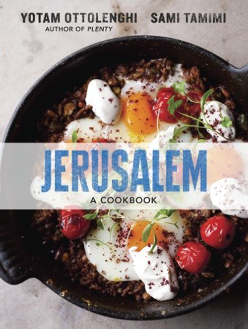 The cookbook that is an international obsession. Written by London-based restaurateurs, Yotam Ottolenghi and Sami Tamimi, both born in Jerusalem in the same year. Tamini was born on the Arab east side and Ottolengui in the Jewish west.