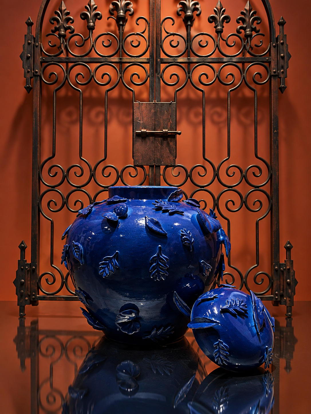 Cobalt Blue Jar by Ornate Iron Gate.png