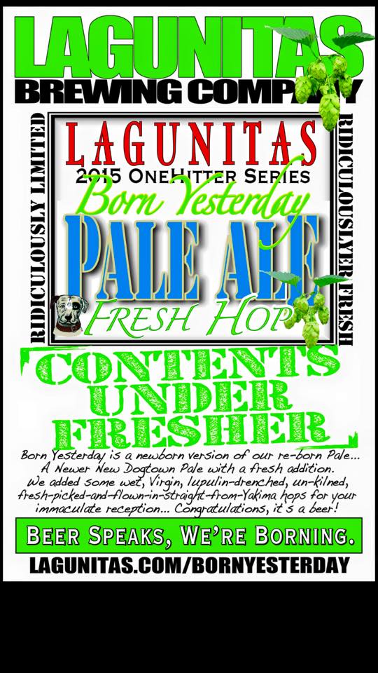 Lagunitas Born Yesterday Tapping