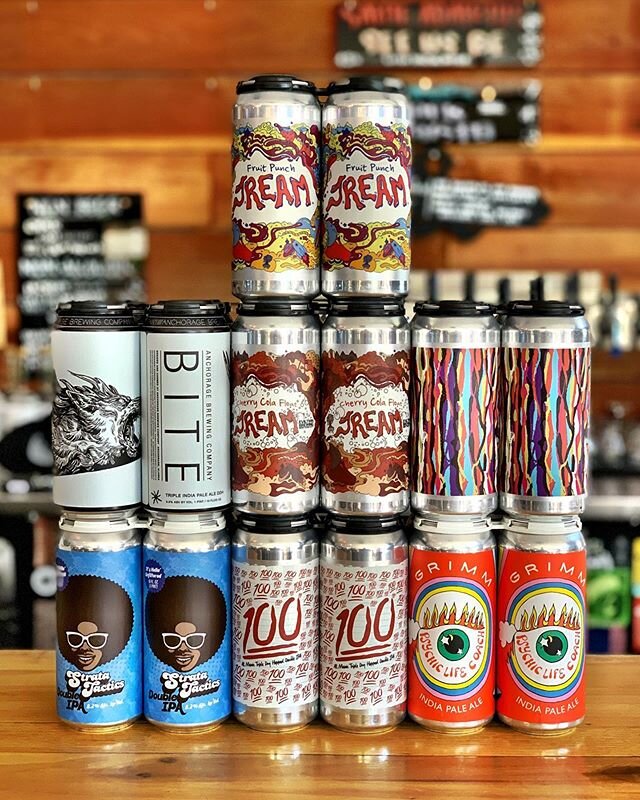 TONS of NEW BEERS for your Friday!

@burleyoak JREAM FRUIT PUNCH and CHERRY COLA FLOAT are EXTREMELY LIMITED and will be limited to ONE CAN per person.  Thank you!

We&rsquo;re OPEN TODAY from 1:00-7:00, and we&rsquo;re bursting at the seams with new