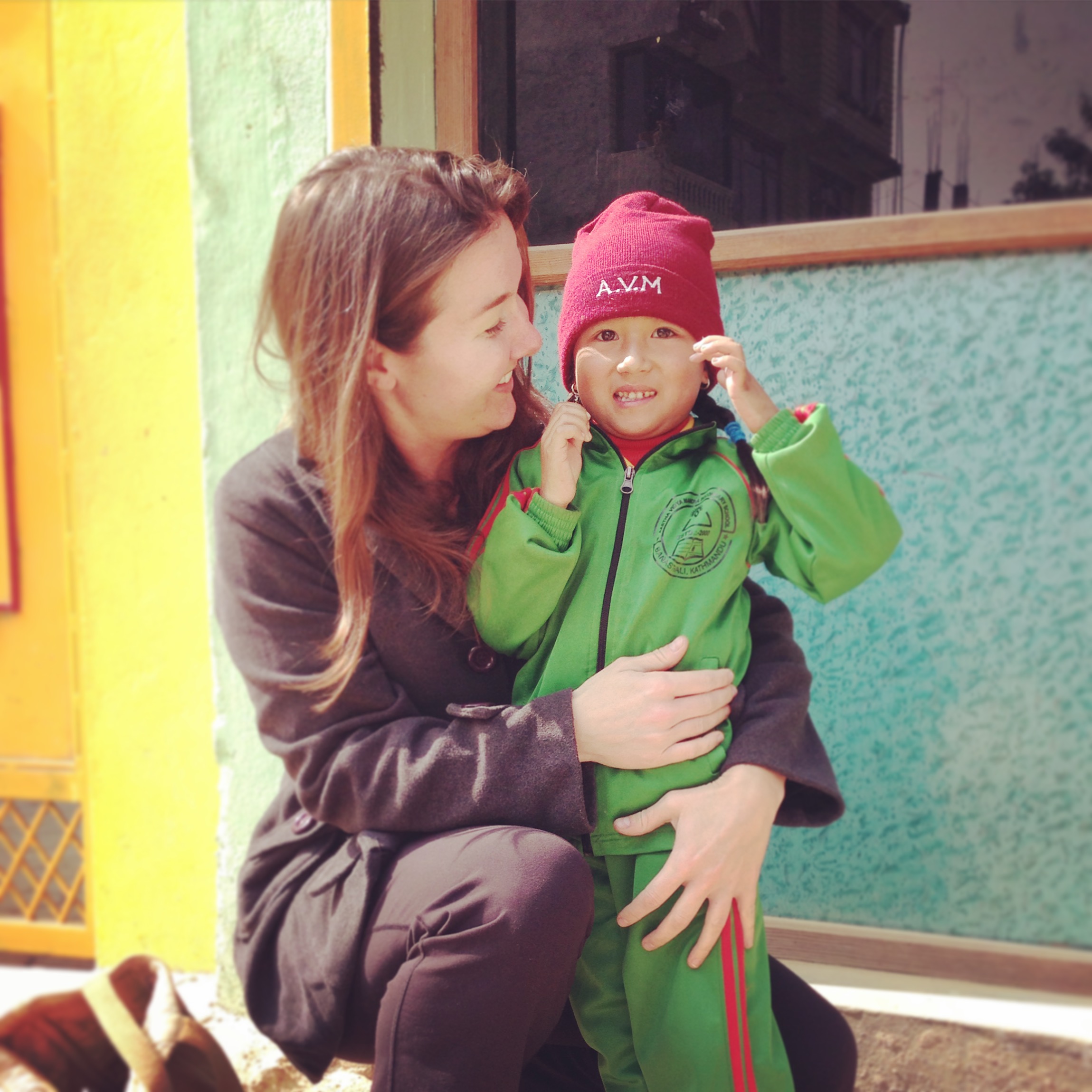 A visit to Anjika's new school.