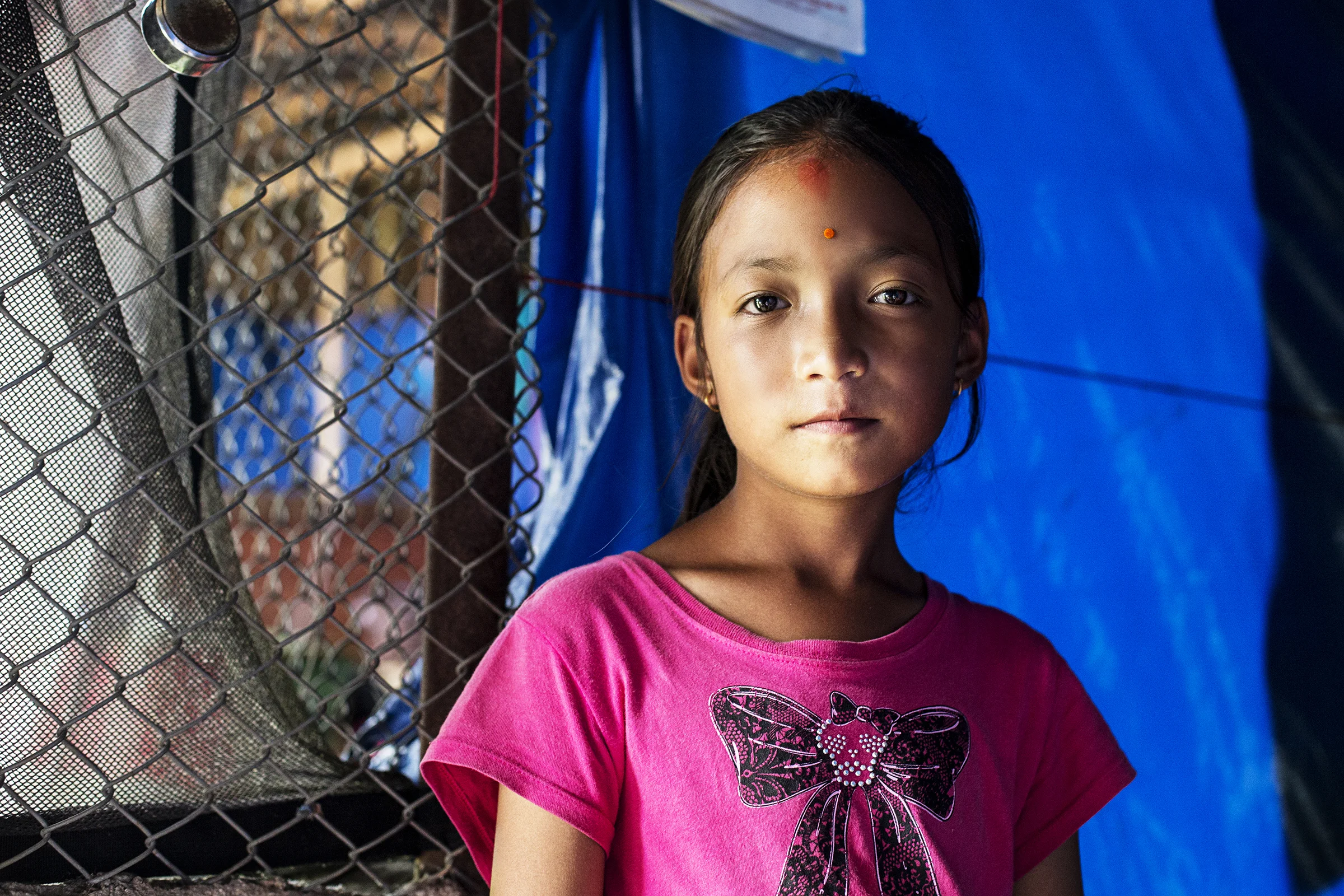 Post earthquake displacement camps, Nepal 2015. Produced on assignment for Aura Freedom International . Image featured in 'The Failure Way'.