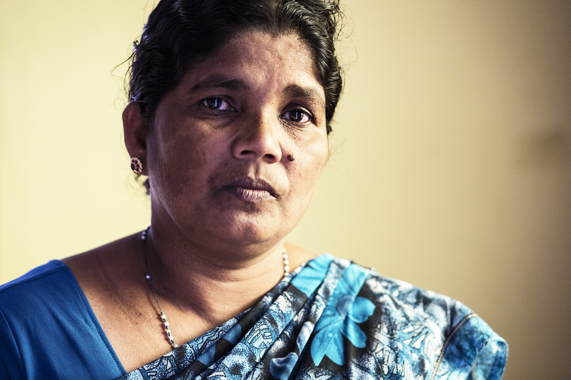  Immaculata, 47. Immaculata's oldest son was killed in the war in 2006. A year later, the army came to her home and took her younger son upon suspicion that he was involved in the LTTE. He spent several years imprisoned until he falsely confessed in 