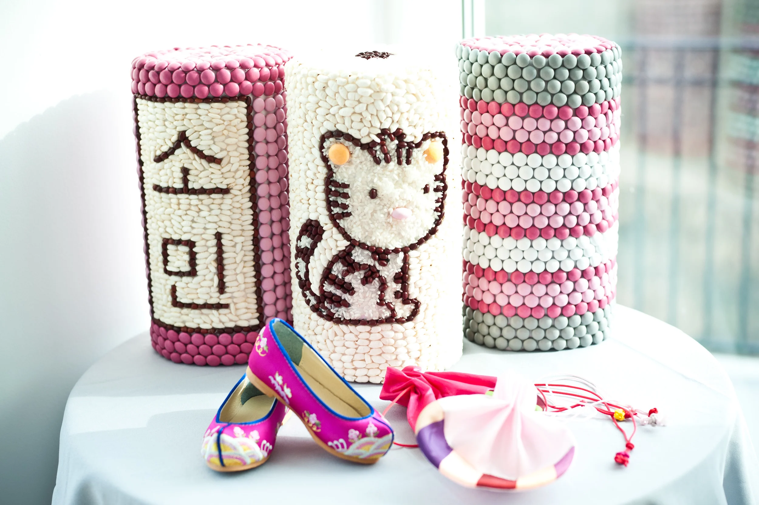 Go Ims made from M&Ms and rice puffs / red beans Photo: Chris Son
