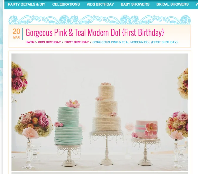 Photos by Story by Mia http://blog.hwtm.com/2013/03/gorgeous-pink-modern-dol/