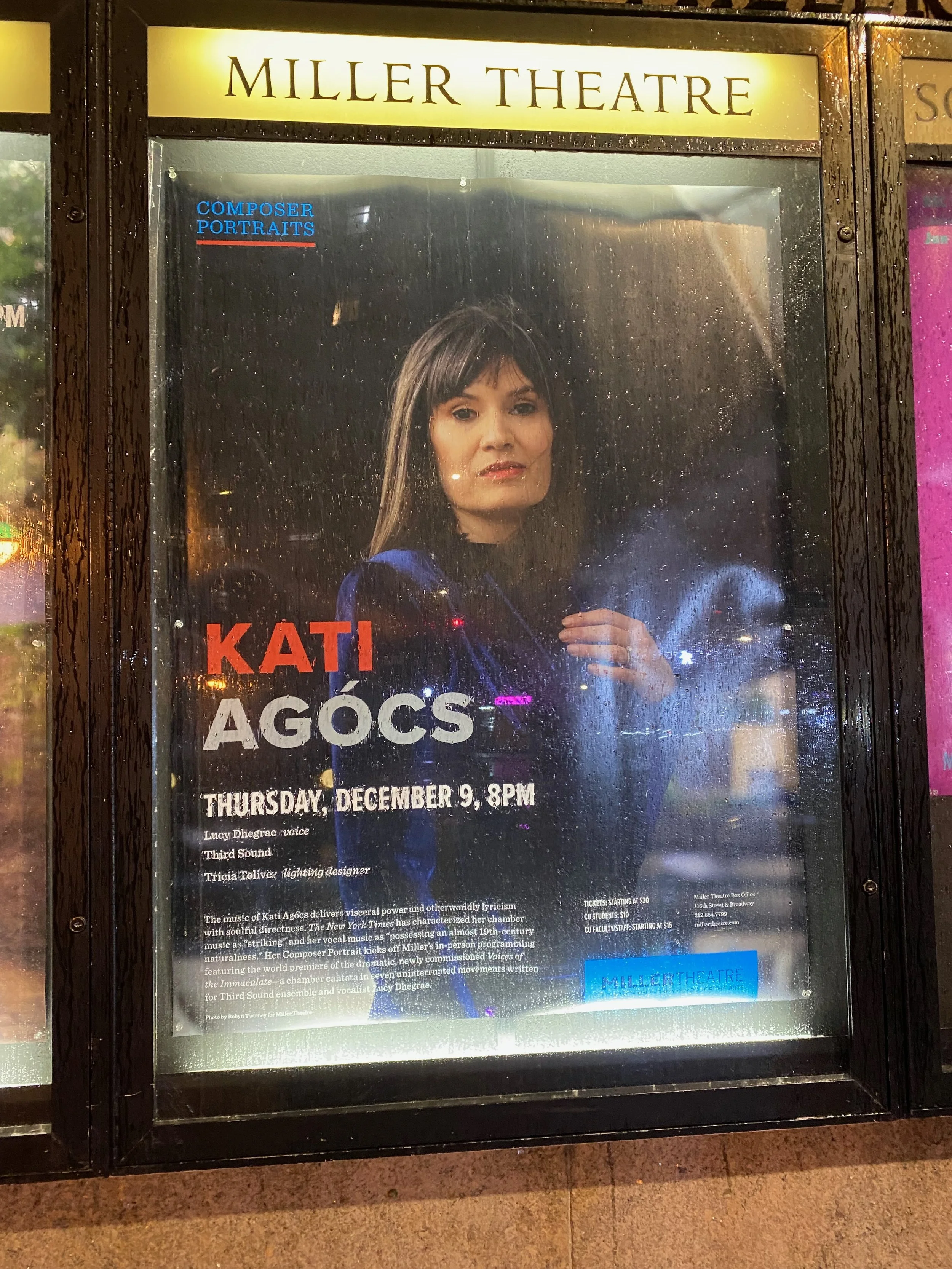 MILLER THEATRE COMPOSER PORTRAIT