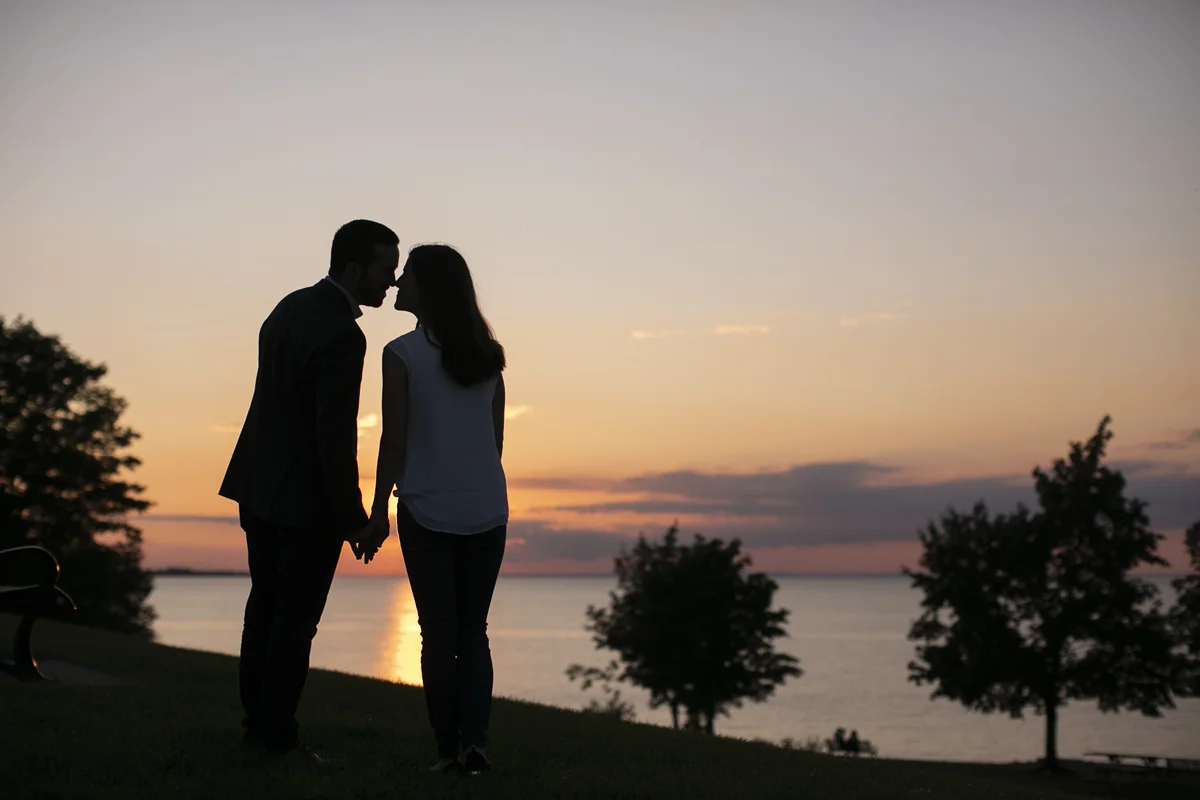 Summer Sunset Engagement Session in Niagara | Charles Daley Park