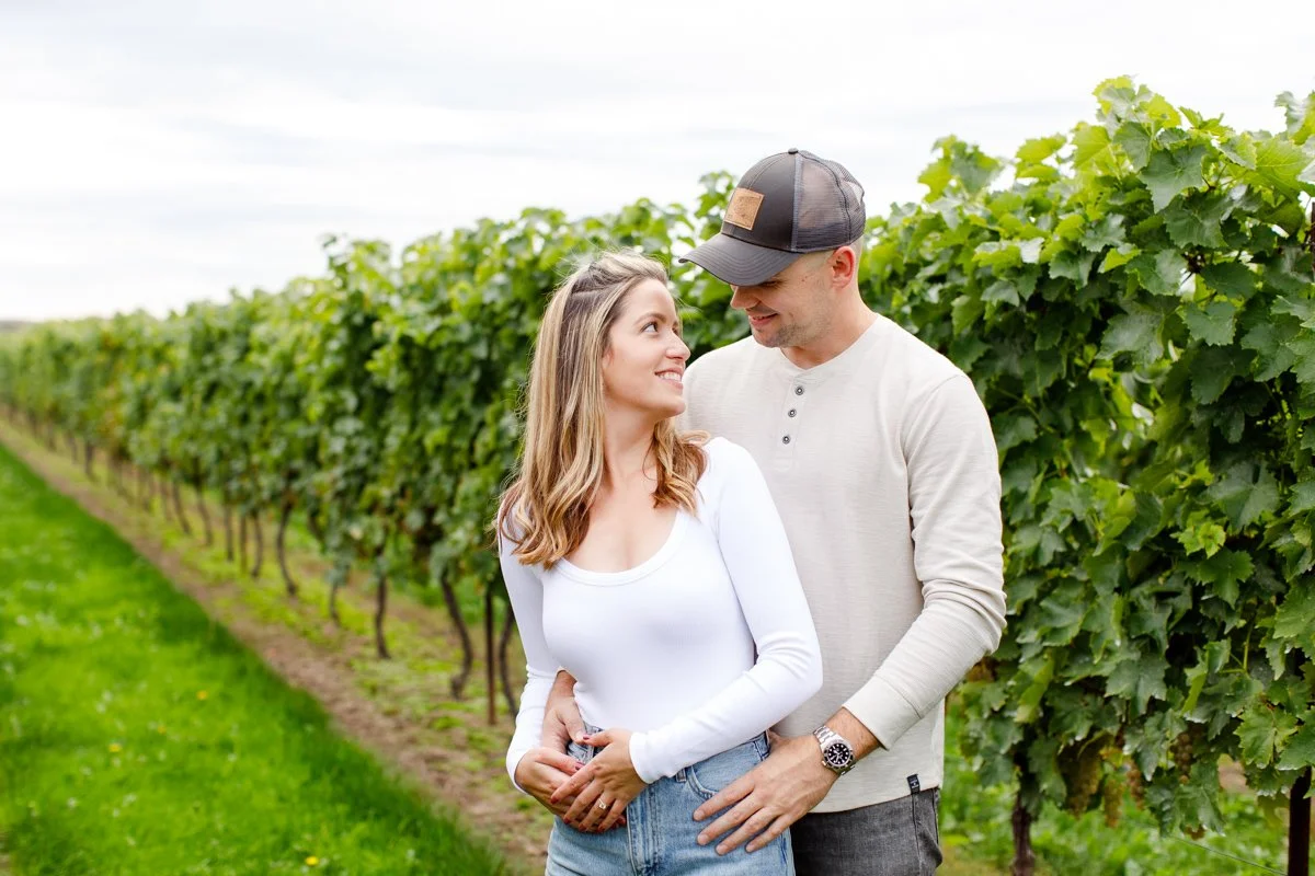 Fall Vineyard Engagement Session | Beamsville