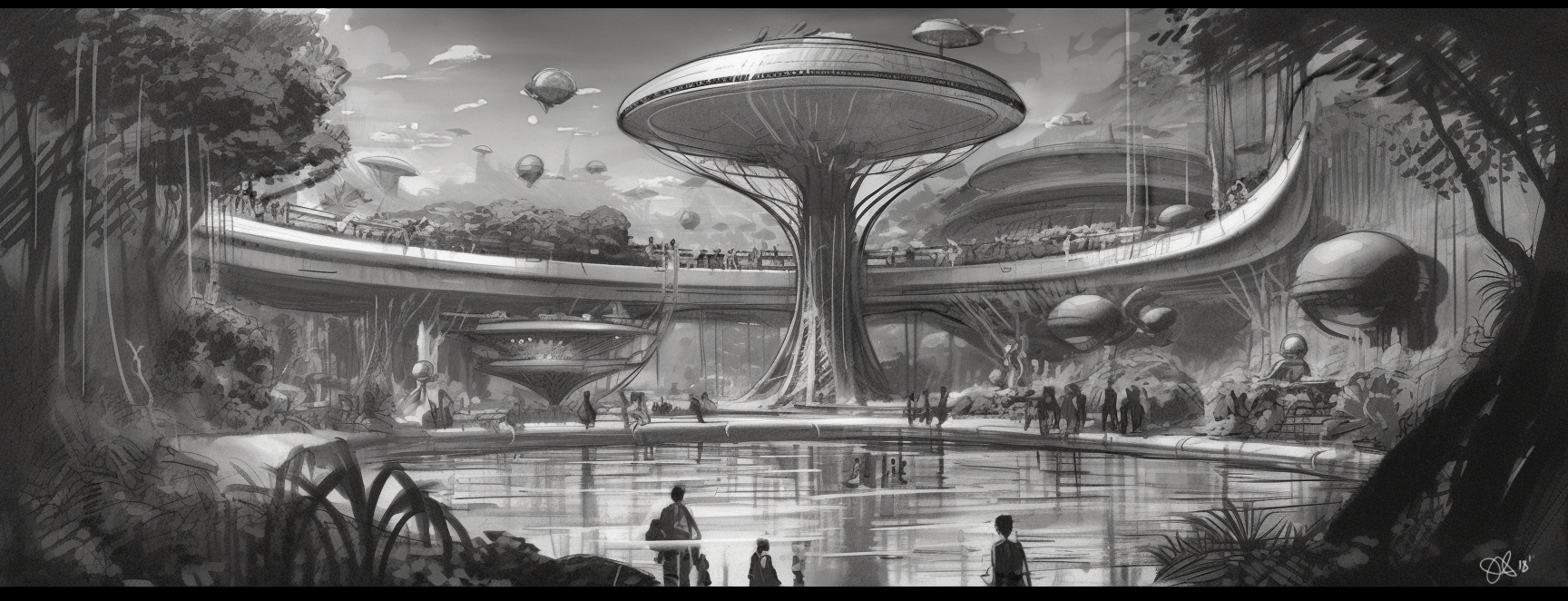 Tomorrowland_JulesVern_Waterpark Concept Sketch_bw.png