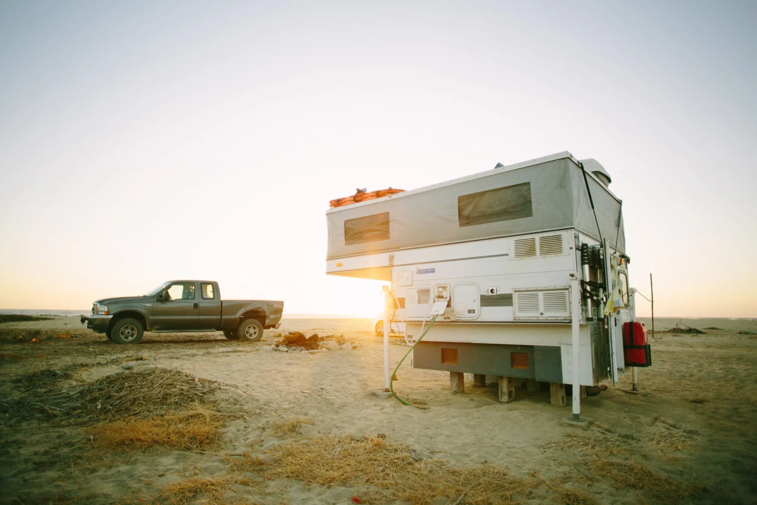 Nervously Dropping the Camper, Playa San Peditro, B.C.S. Mexico