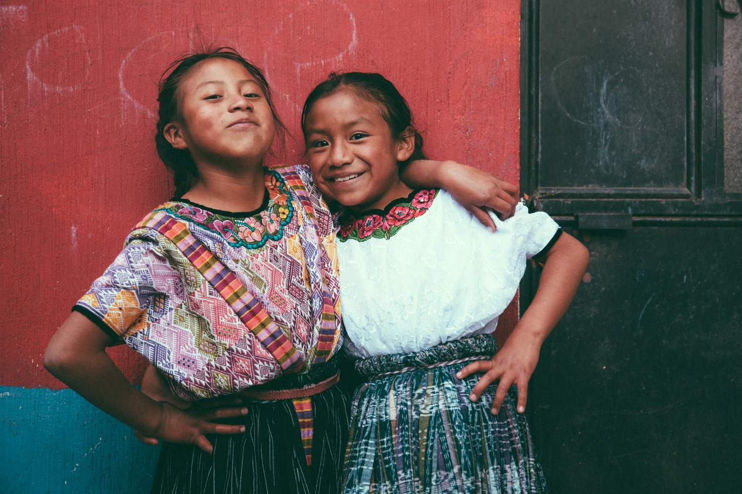 Marisol and Ilcy at the Family Support Centre - Llanos del Pinal, Guatemala