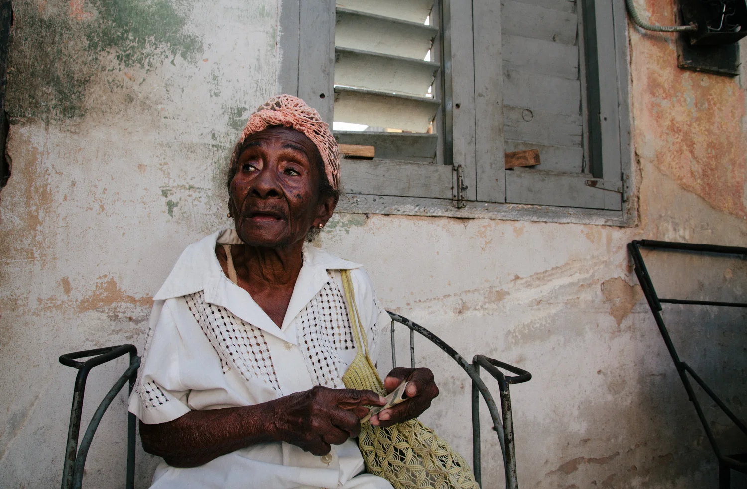 The 97 year-old Santiaguera without a roof.