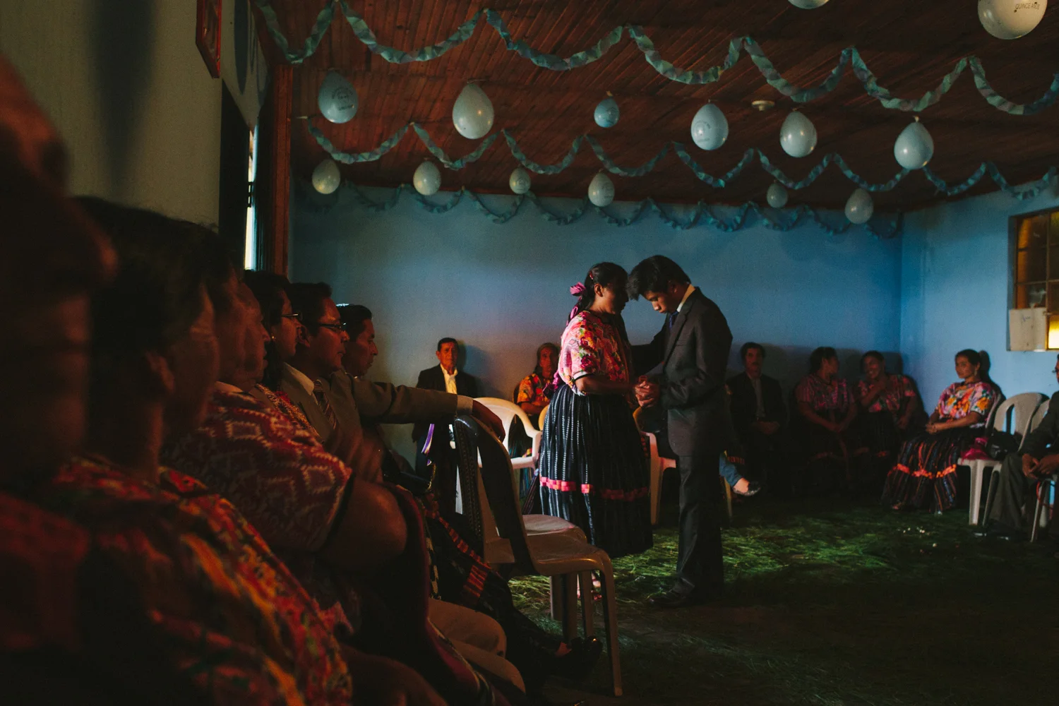 A boy becomes a man - 'quince años' is a very special birthday in Guatemalan culture. Here Luis dances with his mom.