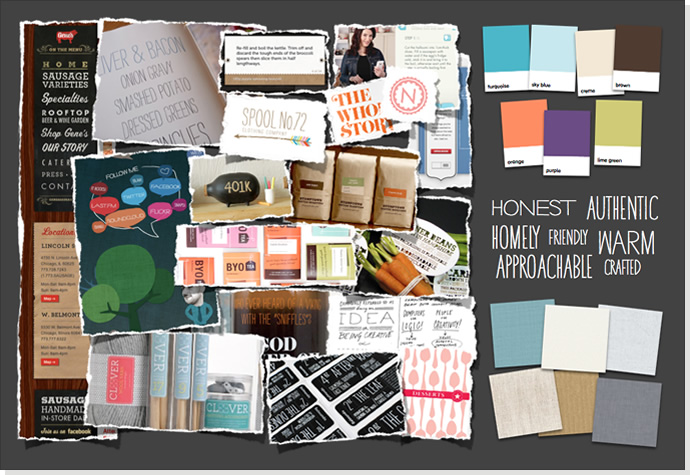 Exemple de mood board - Source: clearleft.com