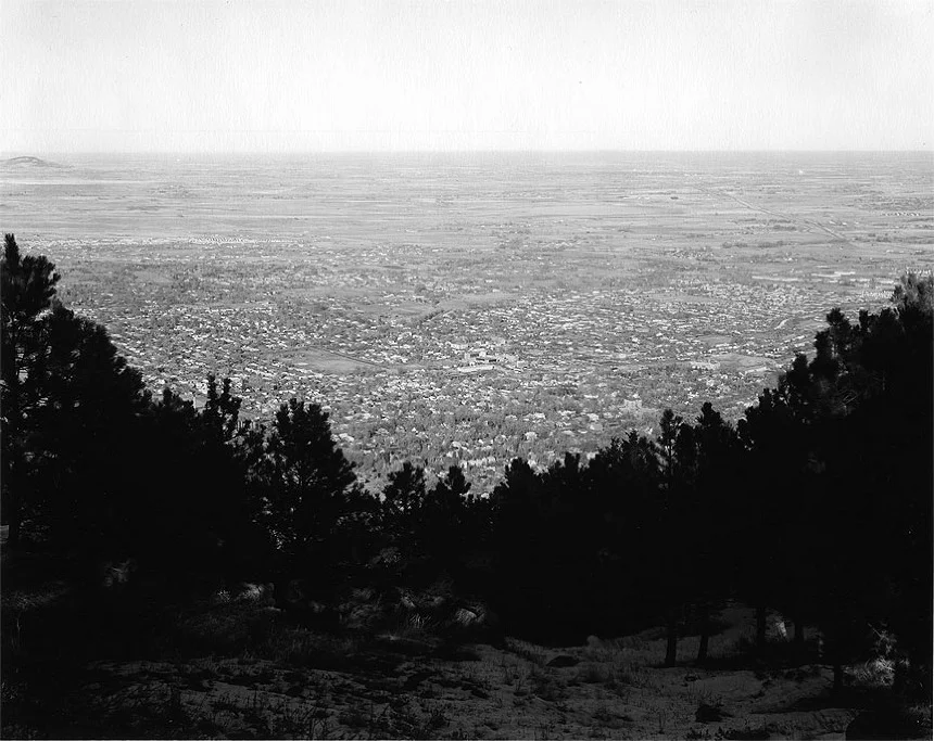 East from Flagstaff Mountain, Boulder County, Colorado , 1975 ©Robert Adams