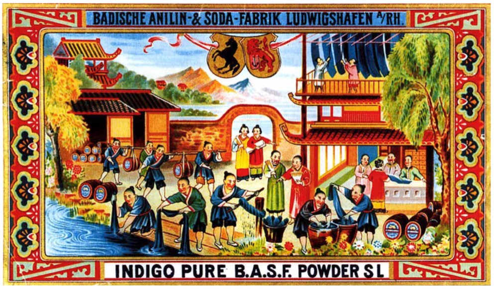 An early ad for BASF indigo.