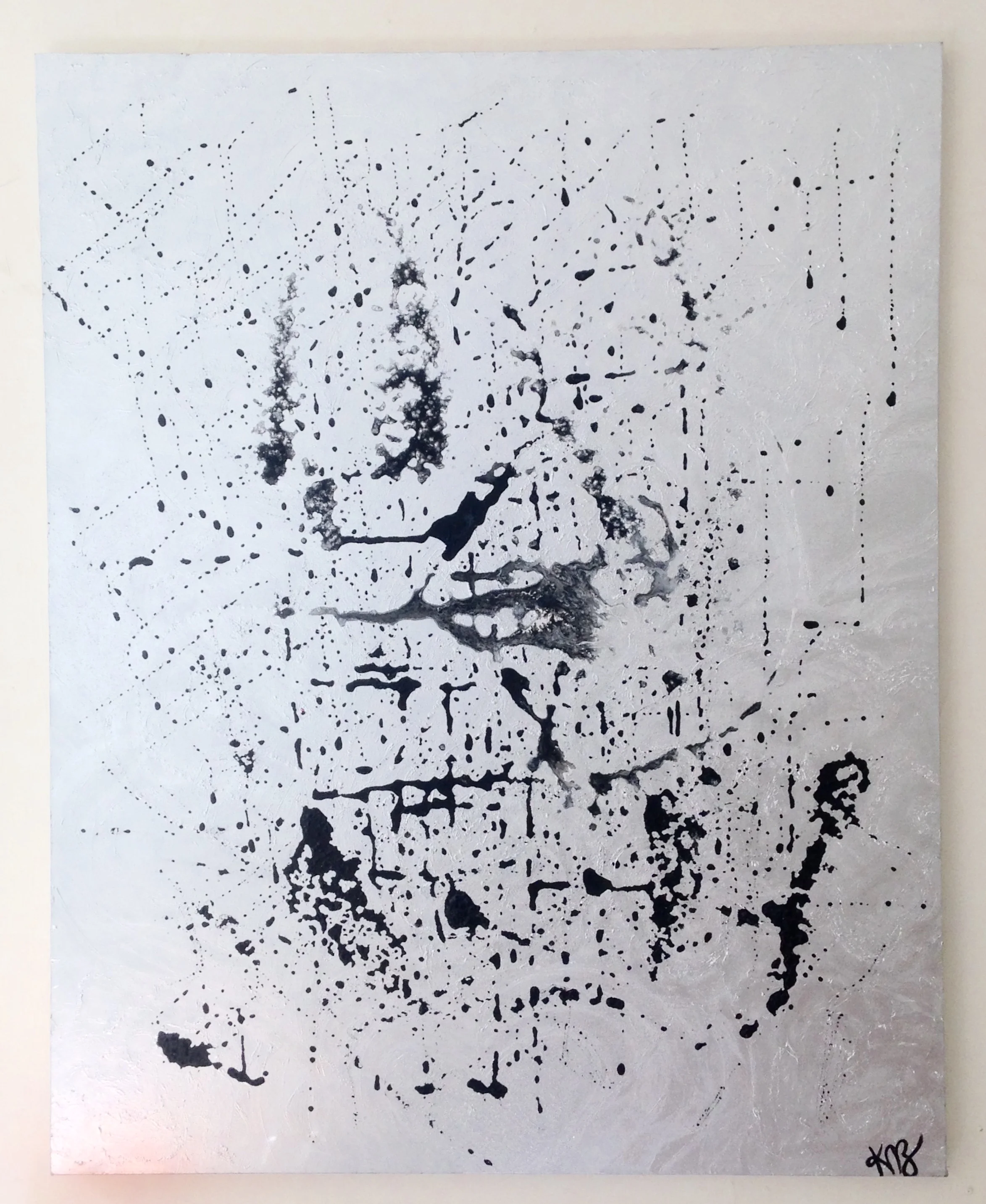 Ego, 2014-2016 acrylic, spray paint on stretched canvas