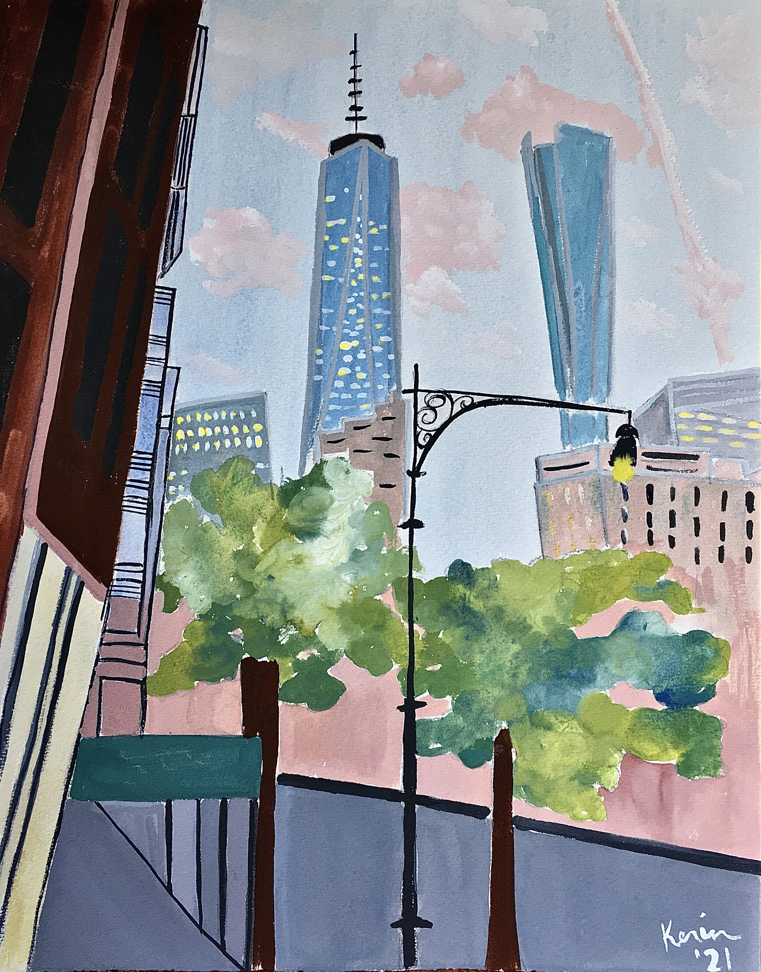 View of One World Trade Center from Tribeca by Kerin Bowen