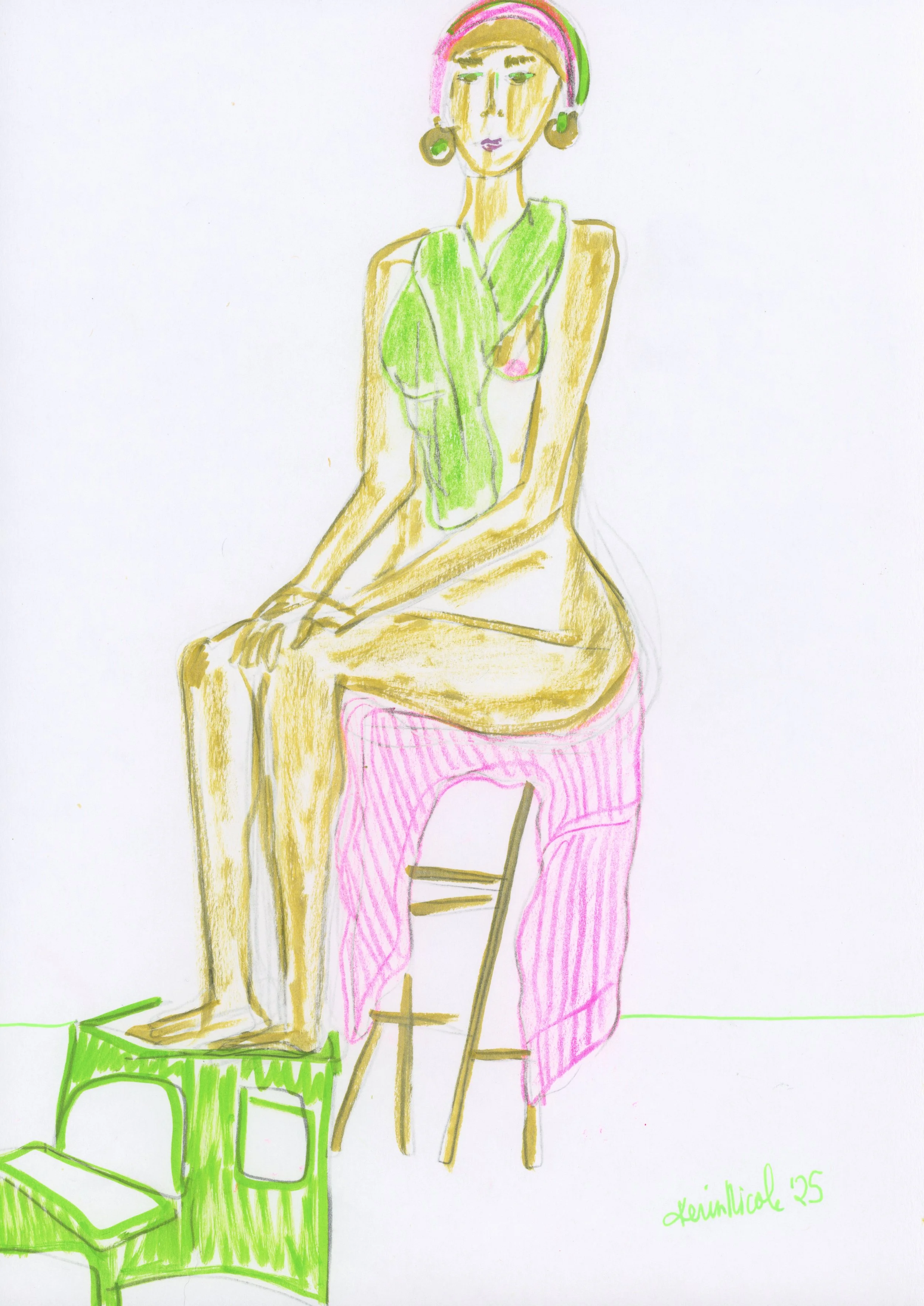 Seated Model