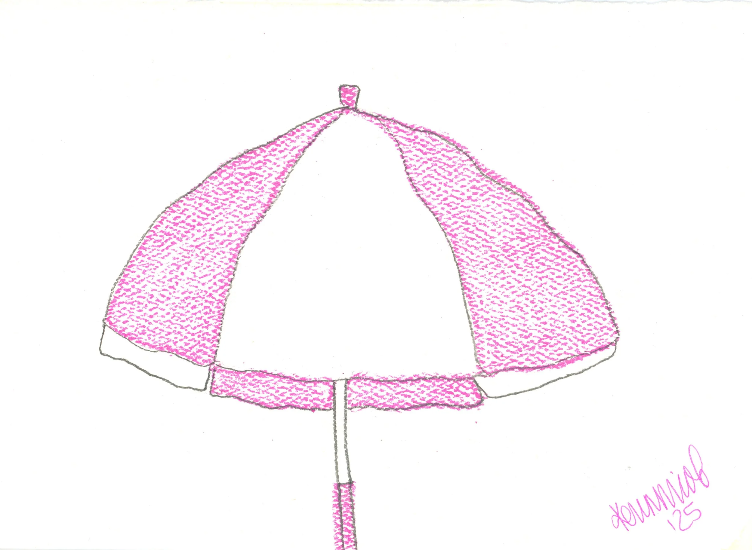 Pink Beach Umbrella