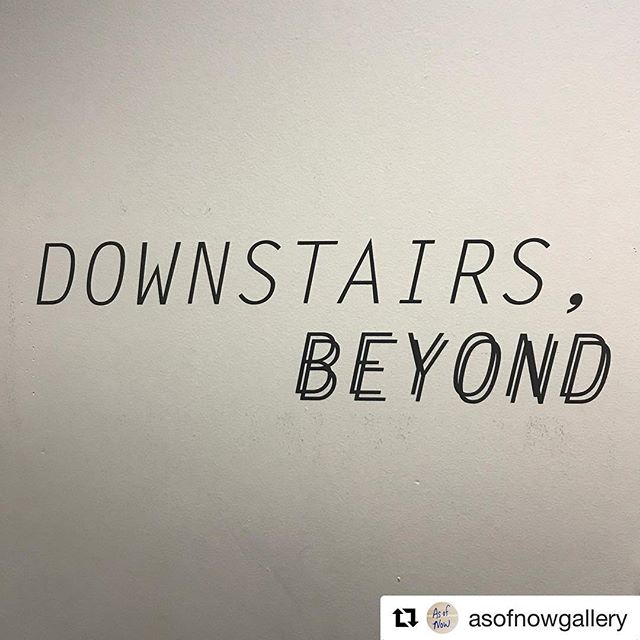 #Repost @asofnowgallery with @get_repost
・・・
Don&rsquo;t be fooled by the storefront! We&rsquo;re open today and tomorrow from 1-6 pm &mdash; knock on the door 78 Henry st #asofnowgallery - Downstairs, Beyond curated by @nikkimehle